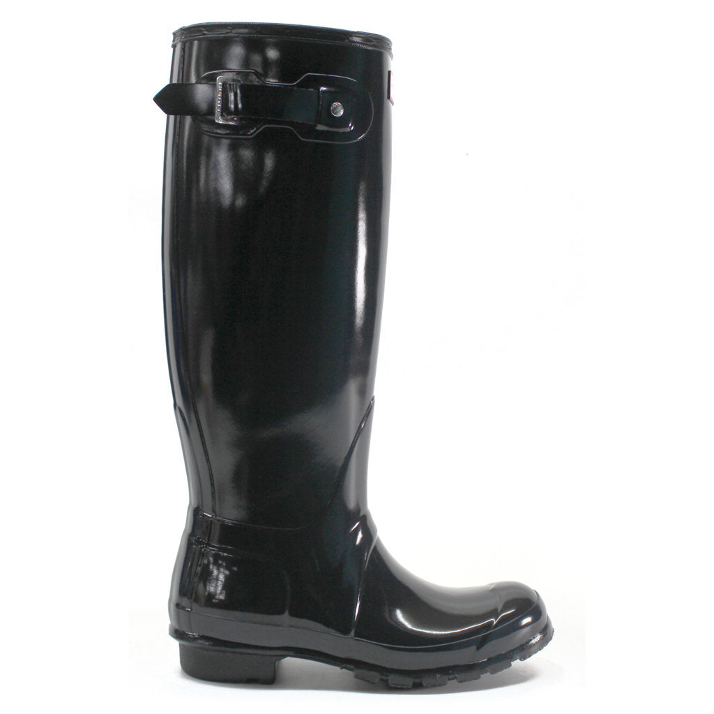 Hunter Original Tall Gloss Rubber Womens Boots#color_navy