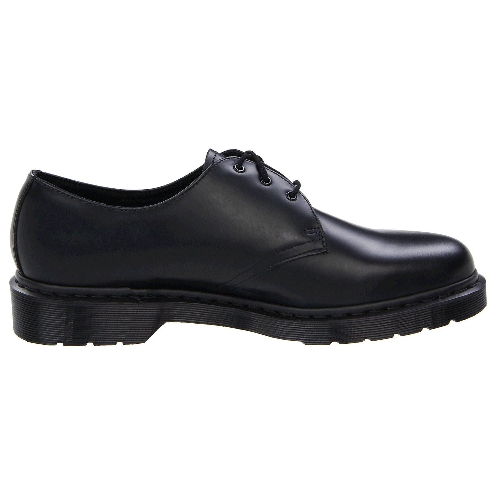 Dr. Martens 1461 3-Eyelet Mono Smooth 14345001 Unisex Shoes - Black - 6.5#color_black