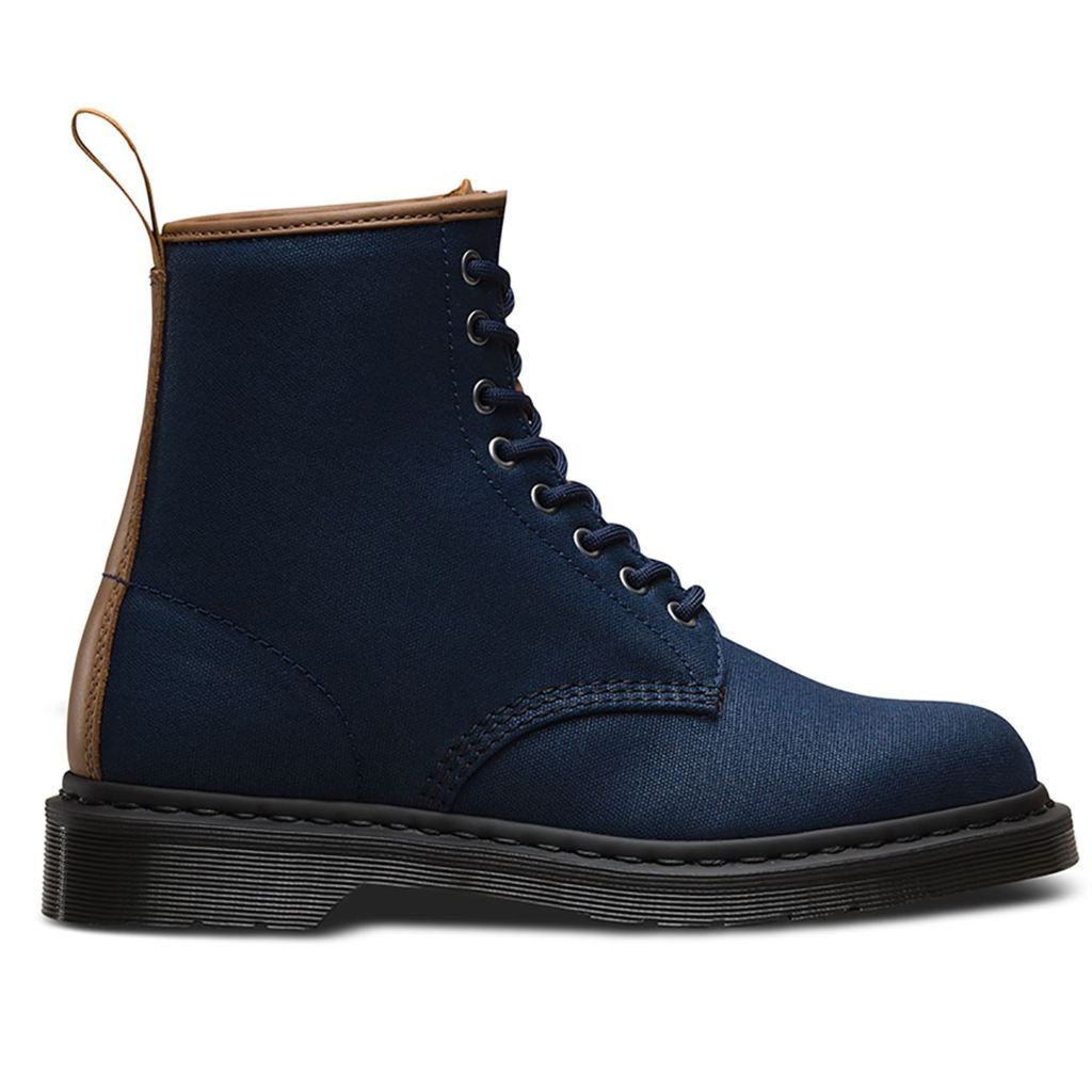 Dr. Martens Waxy New Laredo Navy Mens Boots#color_blue