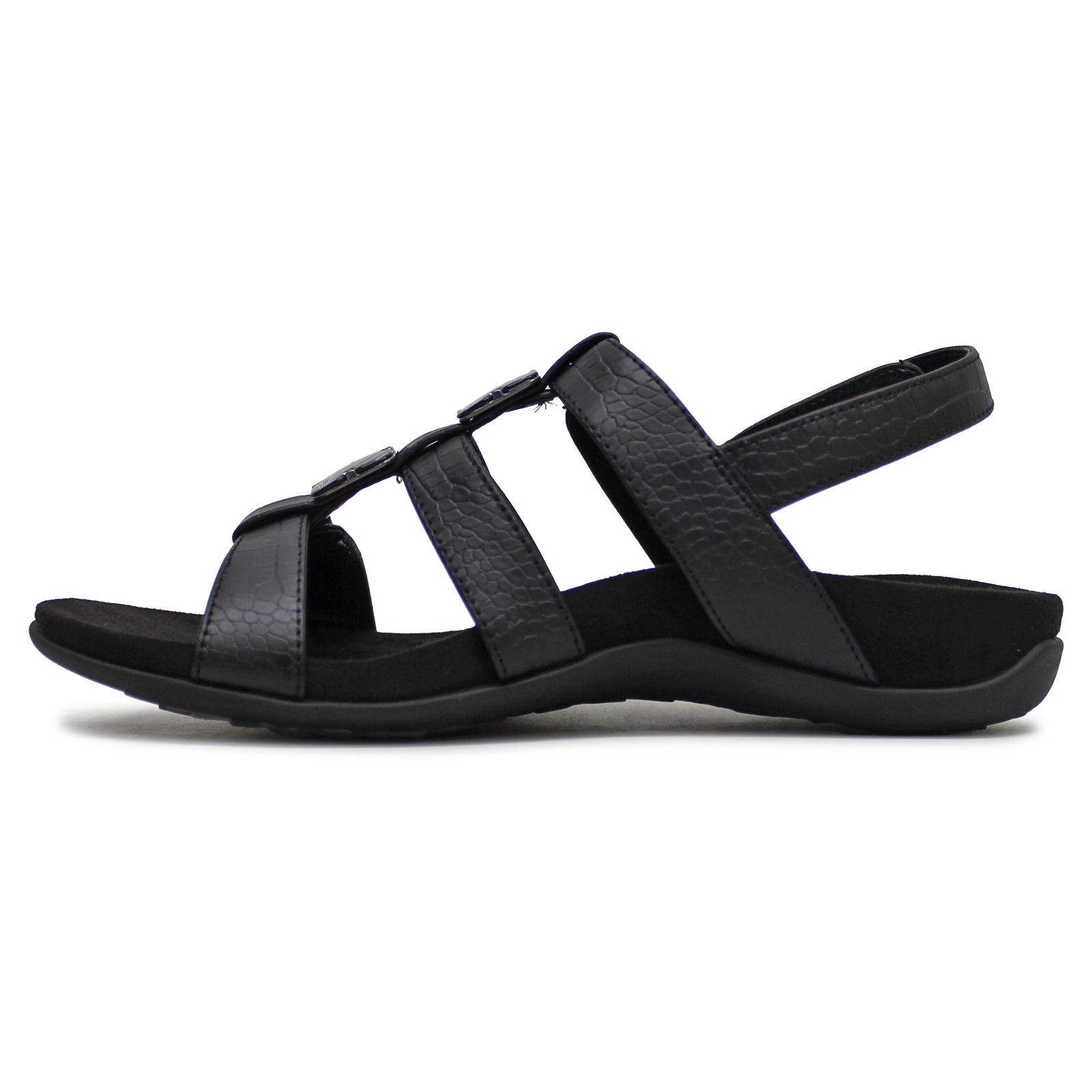 Vionic 44 Amber Black Womens Sandals#color_black