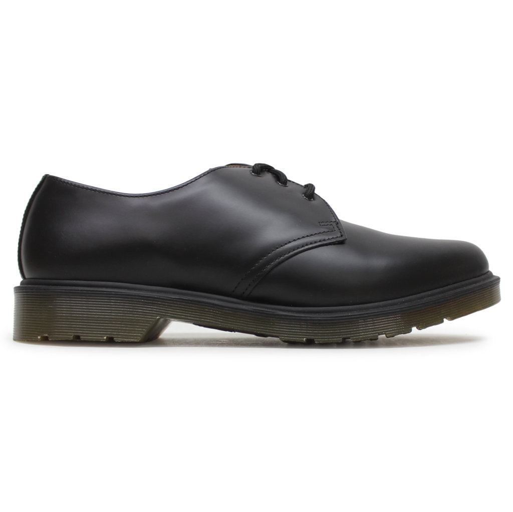 Dr. Martens 1461 PW Smooth 3-Eye Black Unisex Shoes#color_black