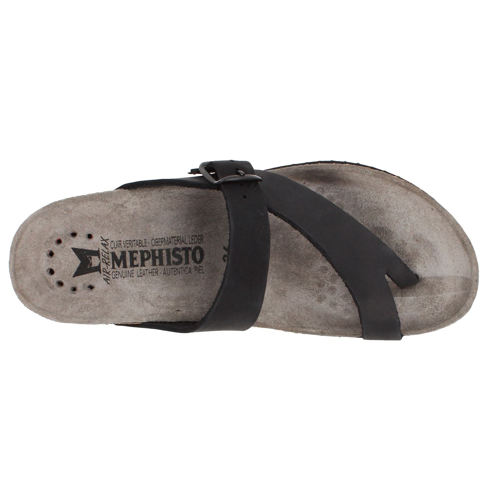 Mephisto Helen Black Womens Sandals#color_black