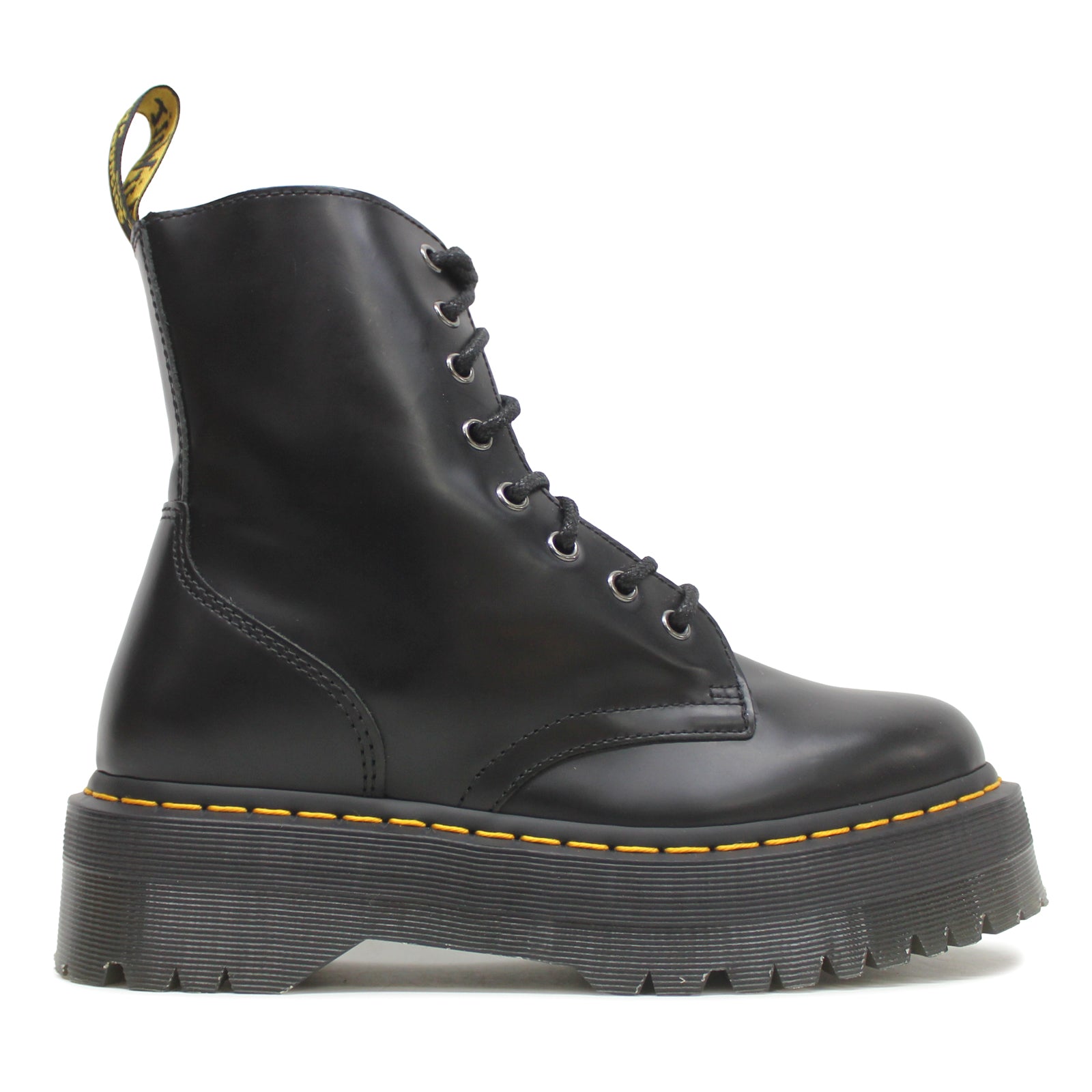 Dr. Martens Jadon 15265001 Smooth Leather Unisex Boots - Black - 5#color_black