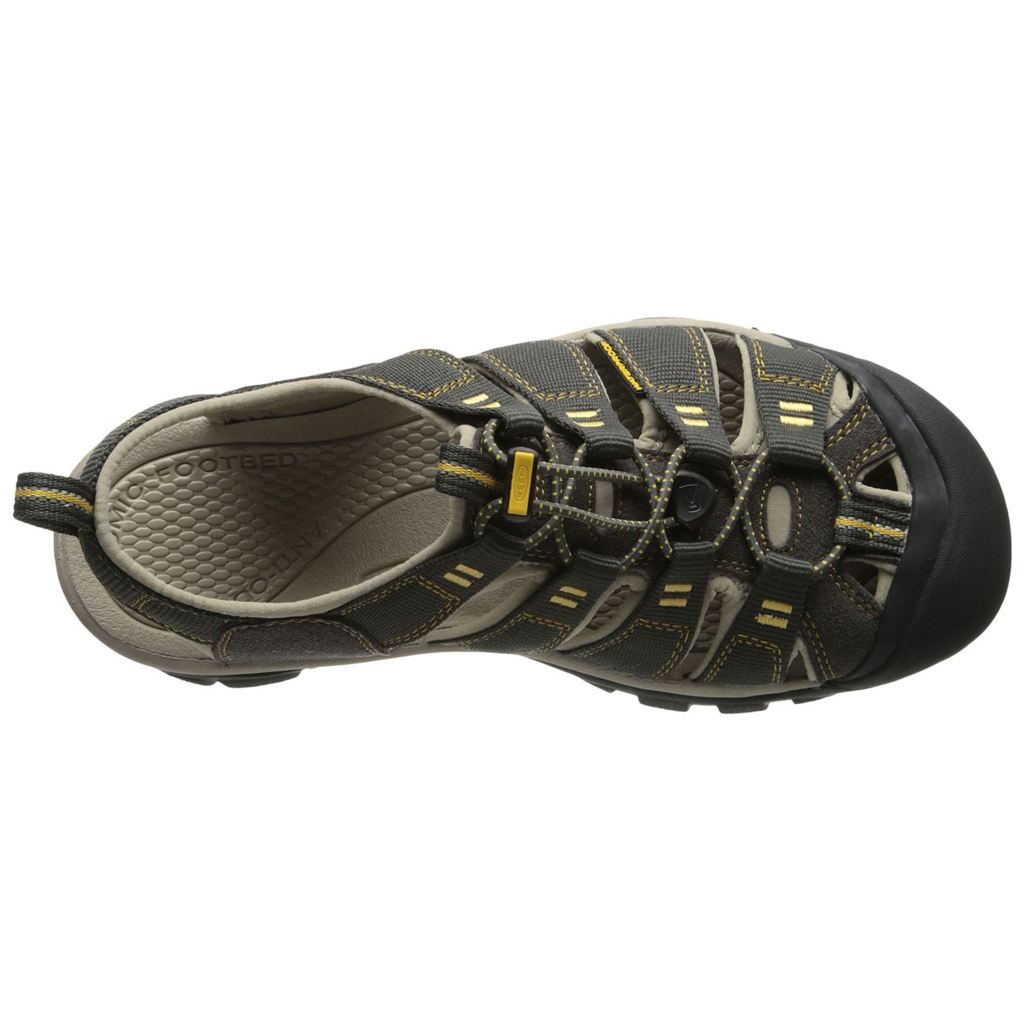 Keen Newport H2 Textile Mens Sandals#color_raven aluminum