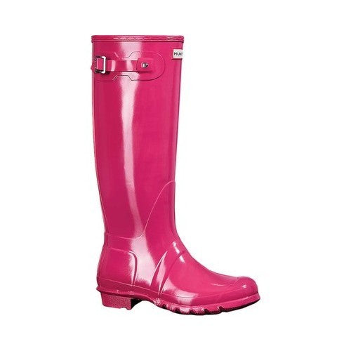 Hunter Original Tall Gloss Rubber Womens Boots#color_pink