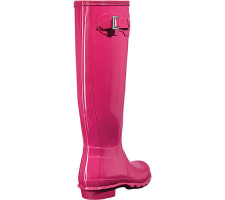 Hunter Original Tall Gloss Rubber Womens Boots#color_pink