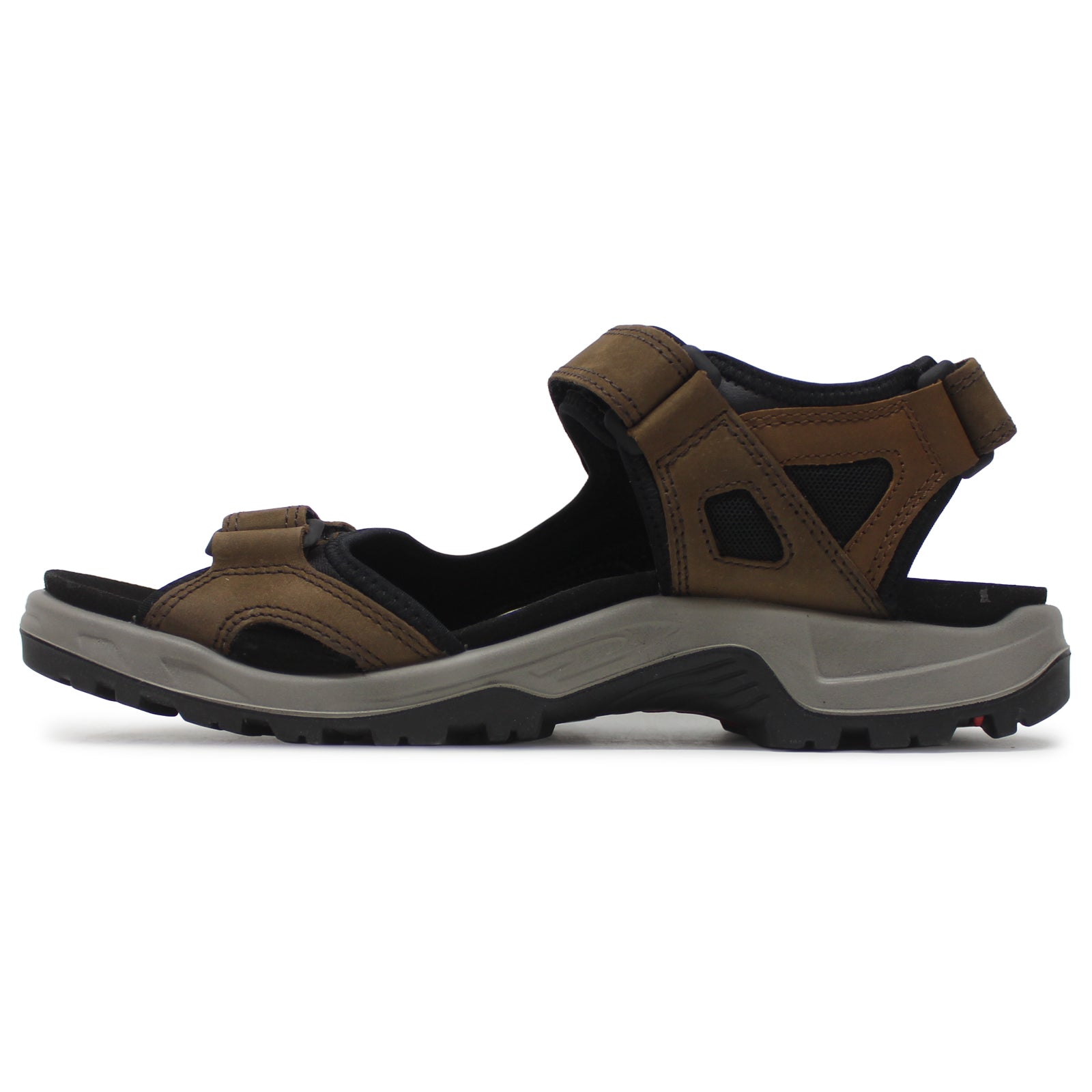 Ecco Offroad 069564 Nubuck Leather Mens Sandals#color_espresso cocoa brown