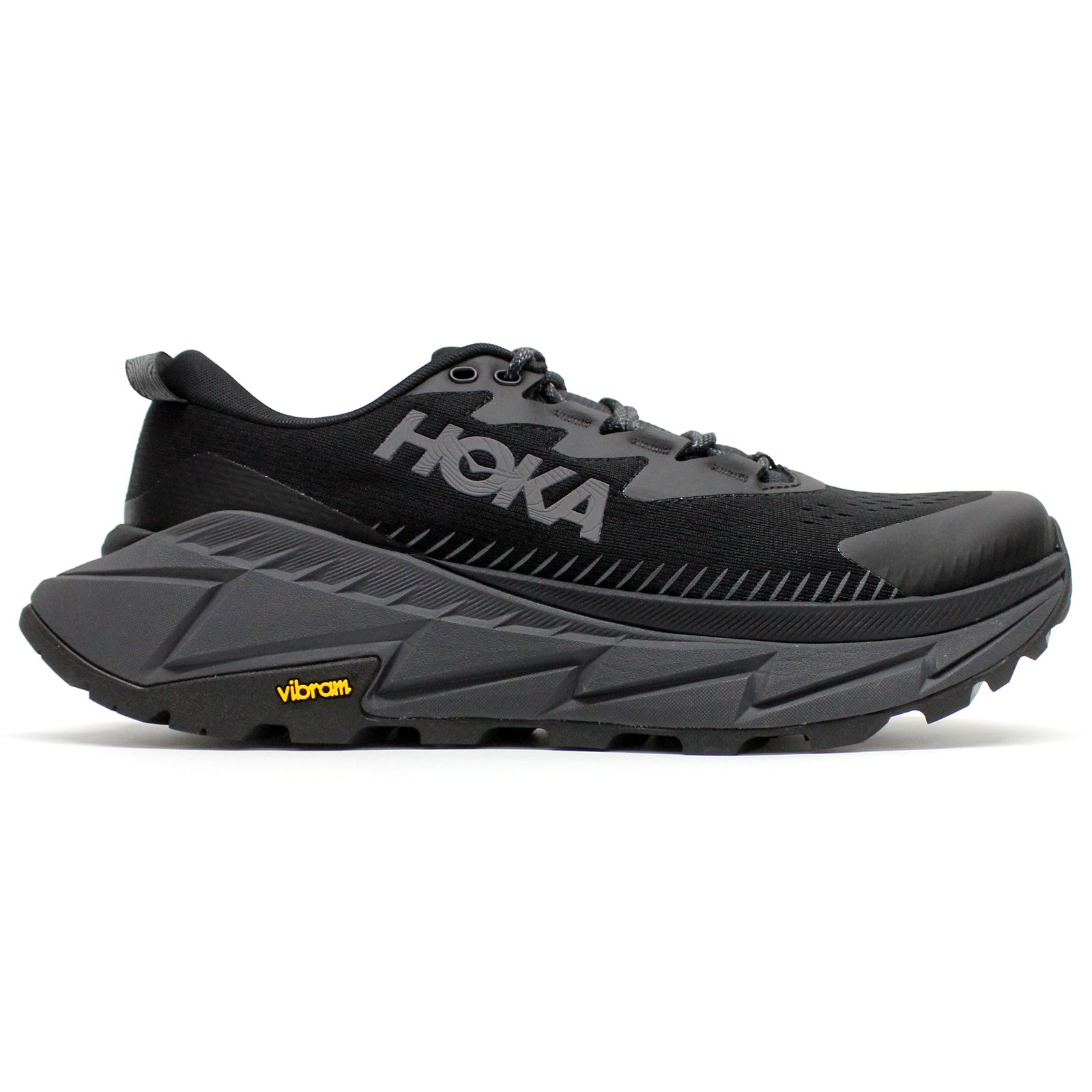 Hoka Skyline Float X Textile Synthetic Men's Running Shoes#color_black black