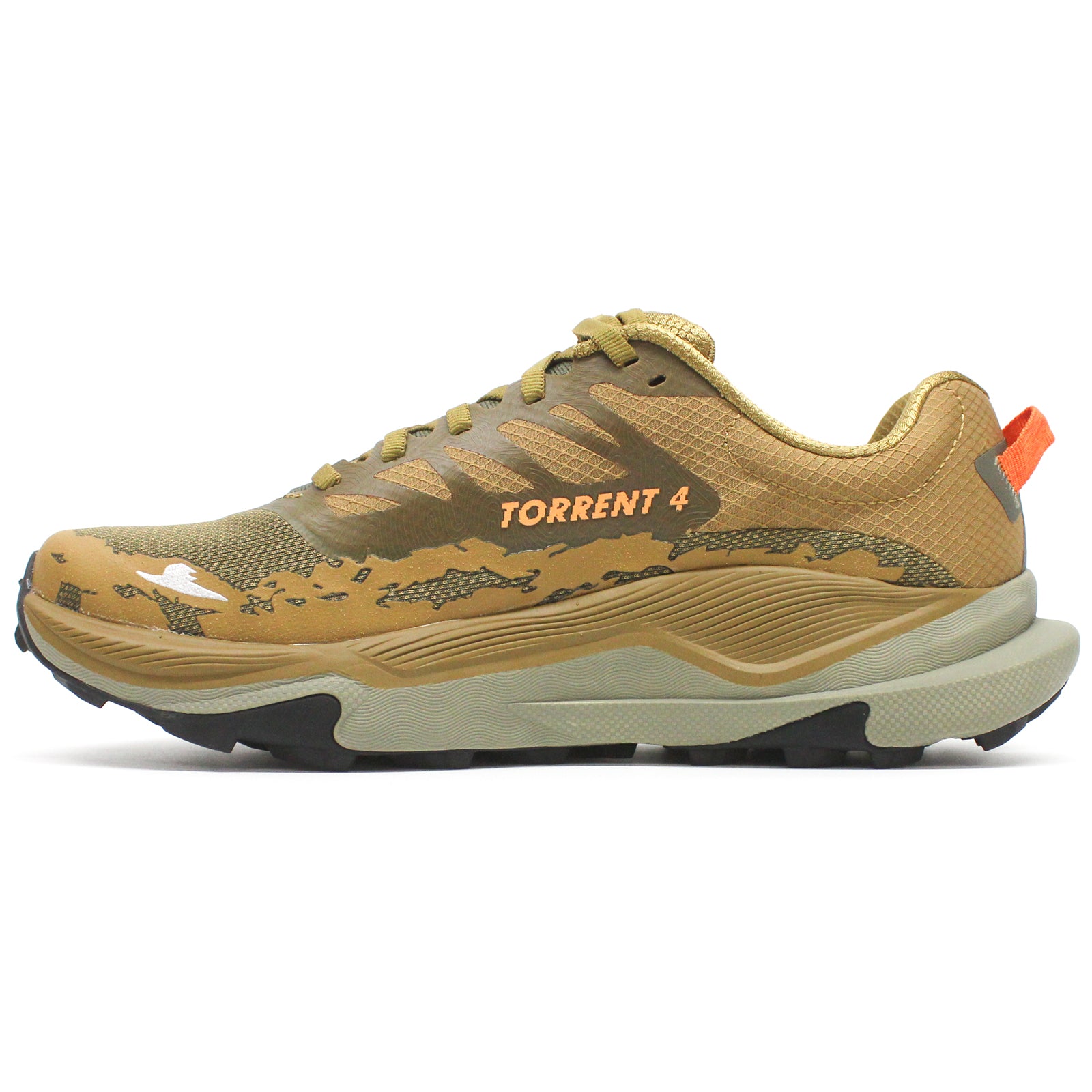 Hoka Torrent 4 Textile Synthetic Men's Running Shoes#color_honey antique olive