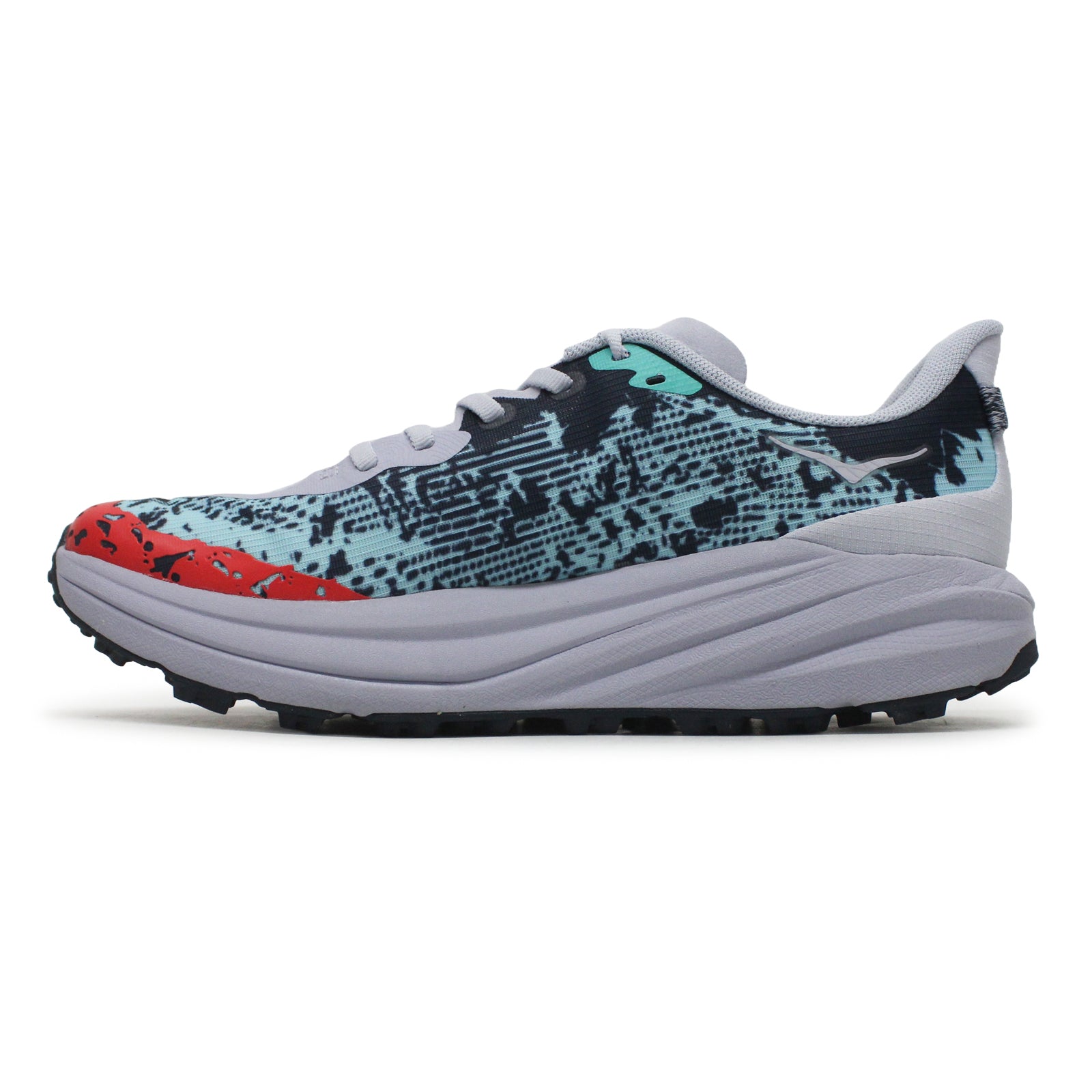 Hoka Speedgoat 6 Textile Kids Trainers#color_gull stormy skies