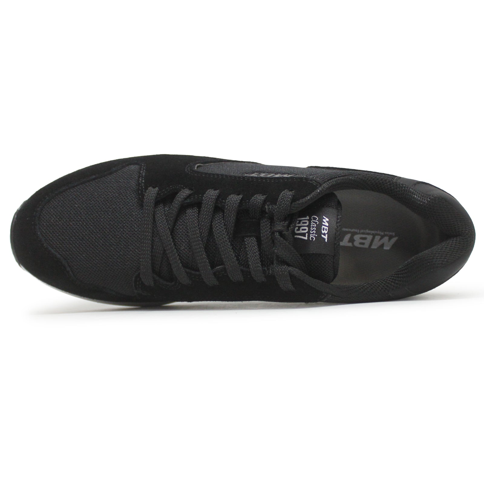 MBT 1997 Classic II Suede Textile Mens Trainers#color_black grey