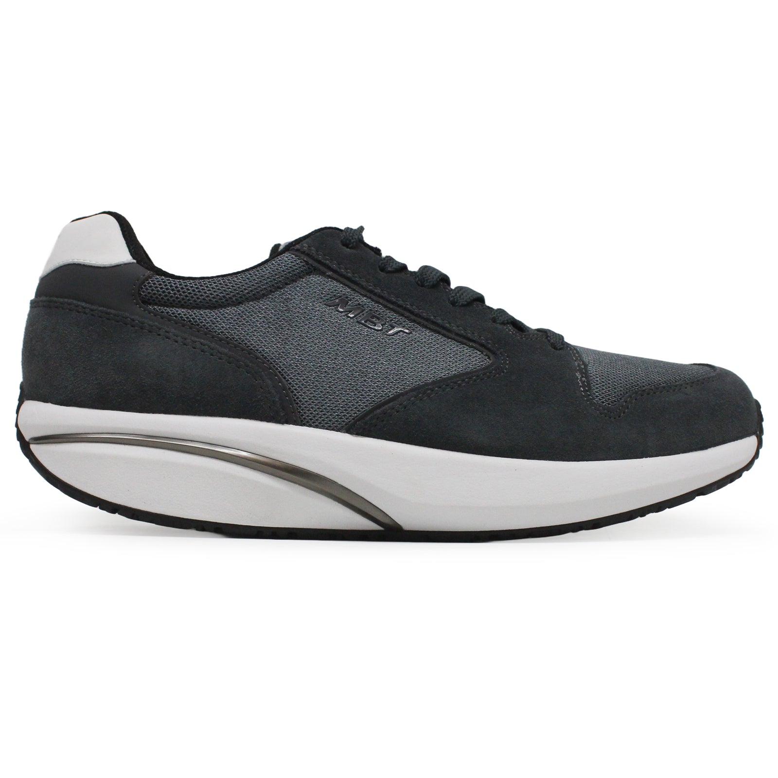 MBT 1997 Classic II Suede Textile Mens Trainers#color_dark grey