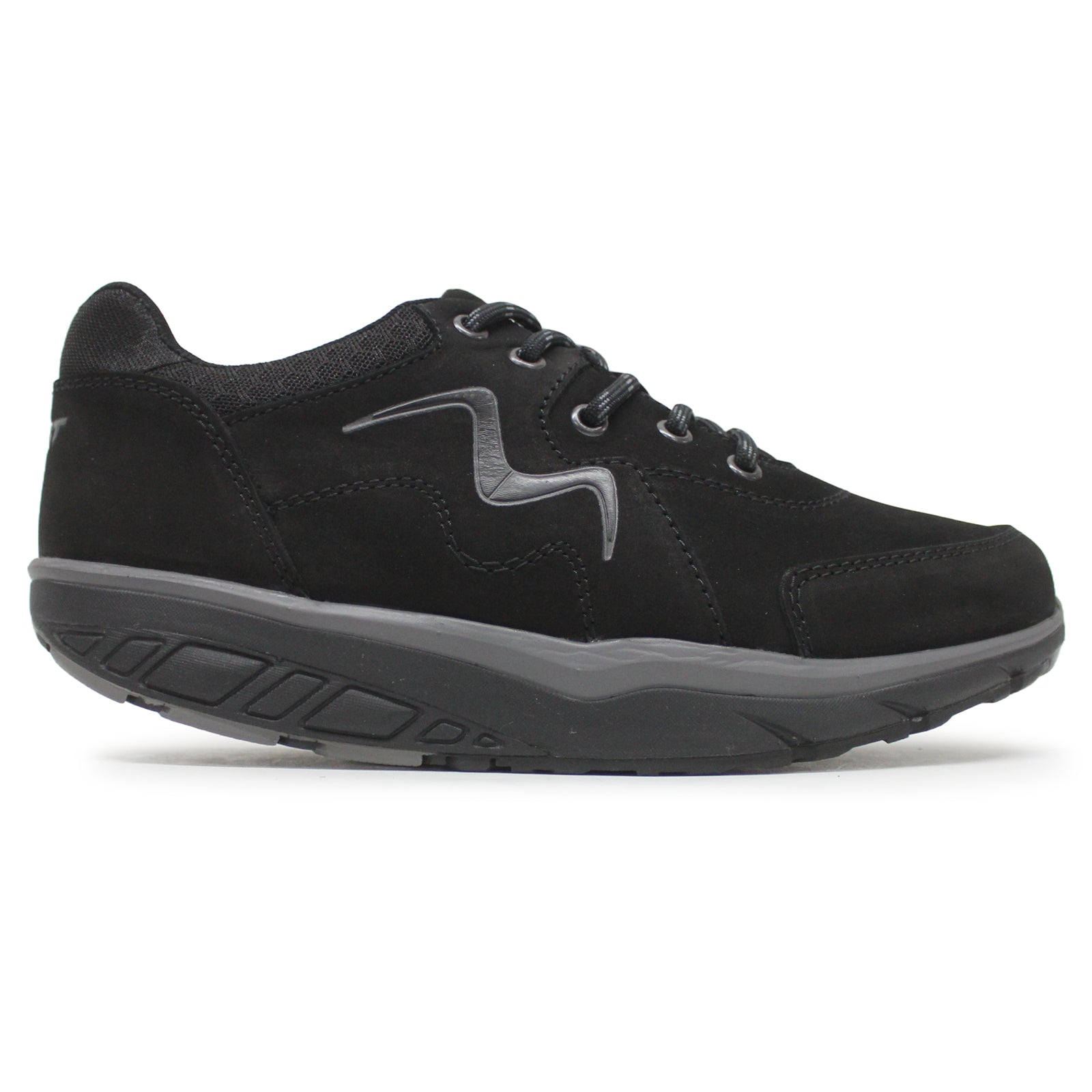 MBT Mawensi Nubuck Textile Womens Trainers#color_black