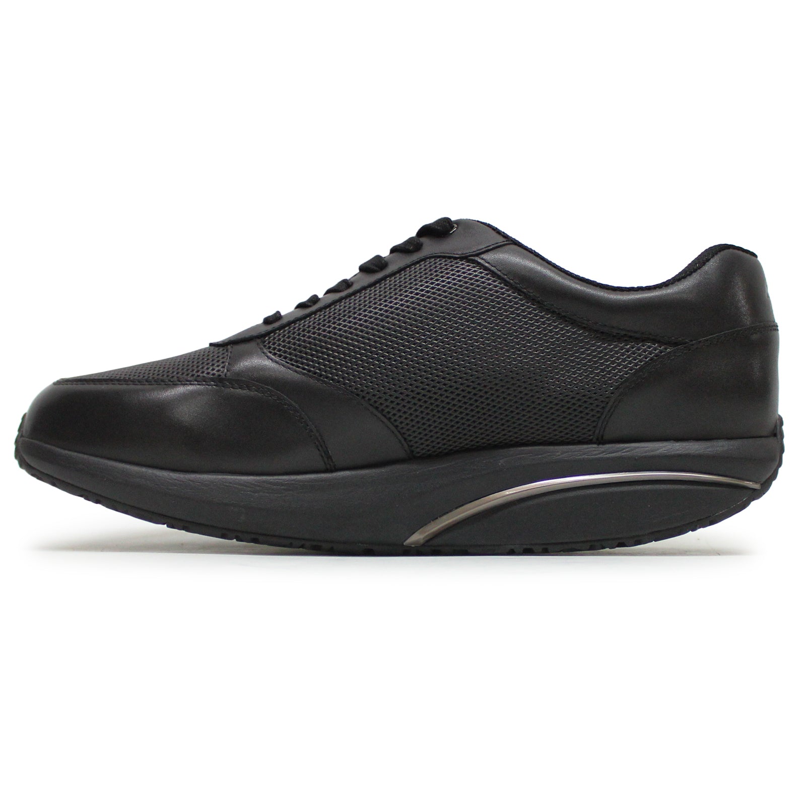 MBT Nafasi 5 Nappa Leather Mens Trainers#color_black