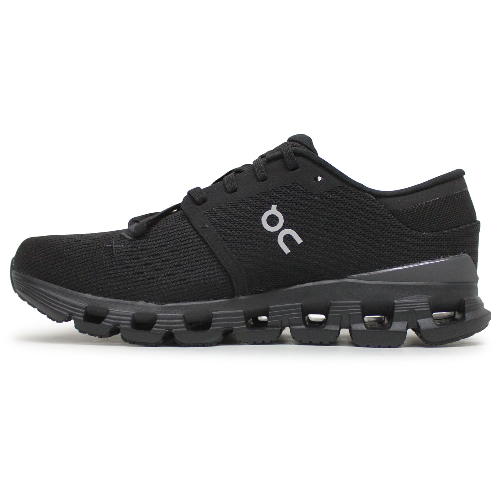 On Cloud X 4 Textile Synthetic Men's Running Shoes#color_black eclps