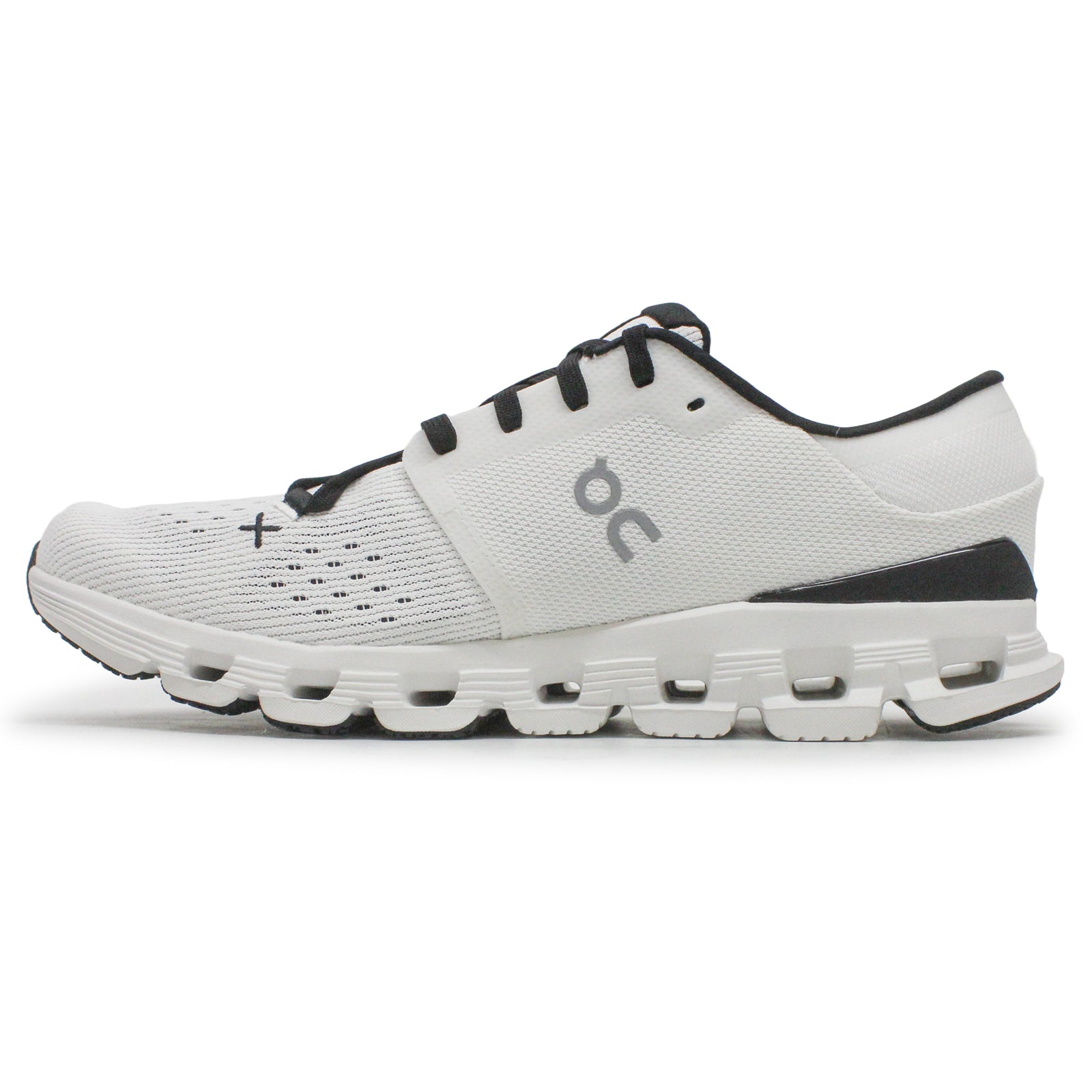 On Cloud X 4 Textile Synthetic Men's Running Shoes#color_ivory black