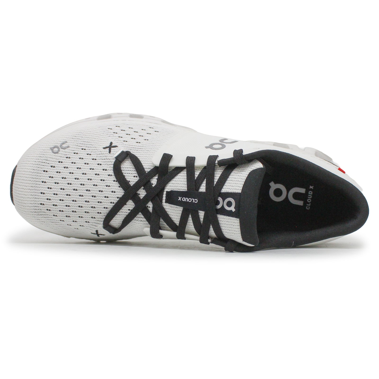 On Cloud X 4 Textile Synthetic Mens Trainers#color_ivory black