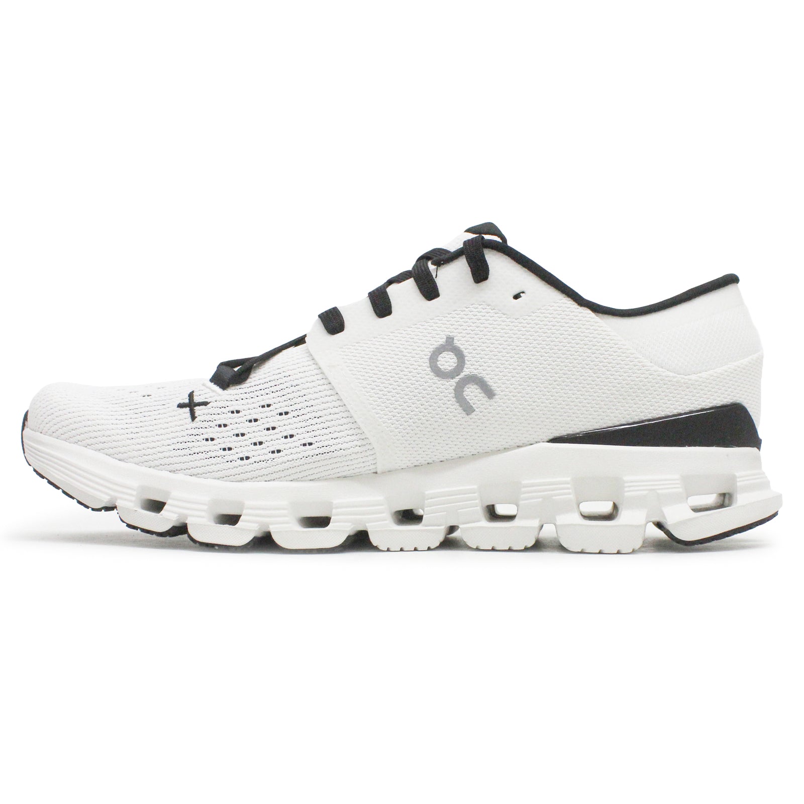 On Cloud X 4 Textile Synthetic Womens Trainers#color_ivory black