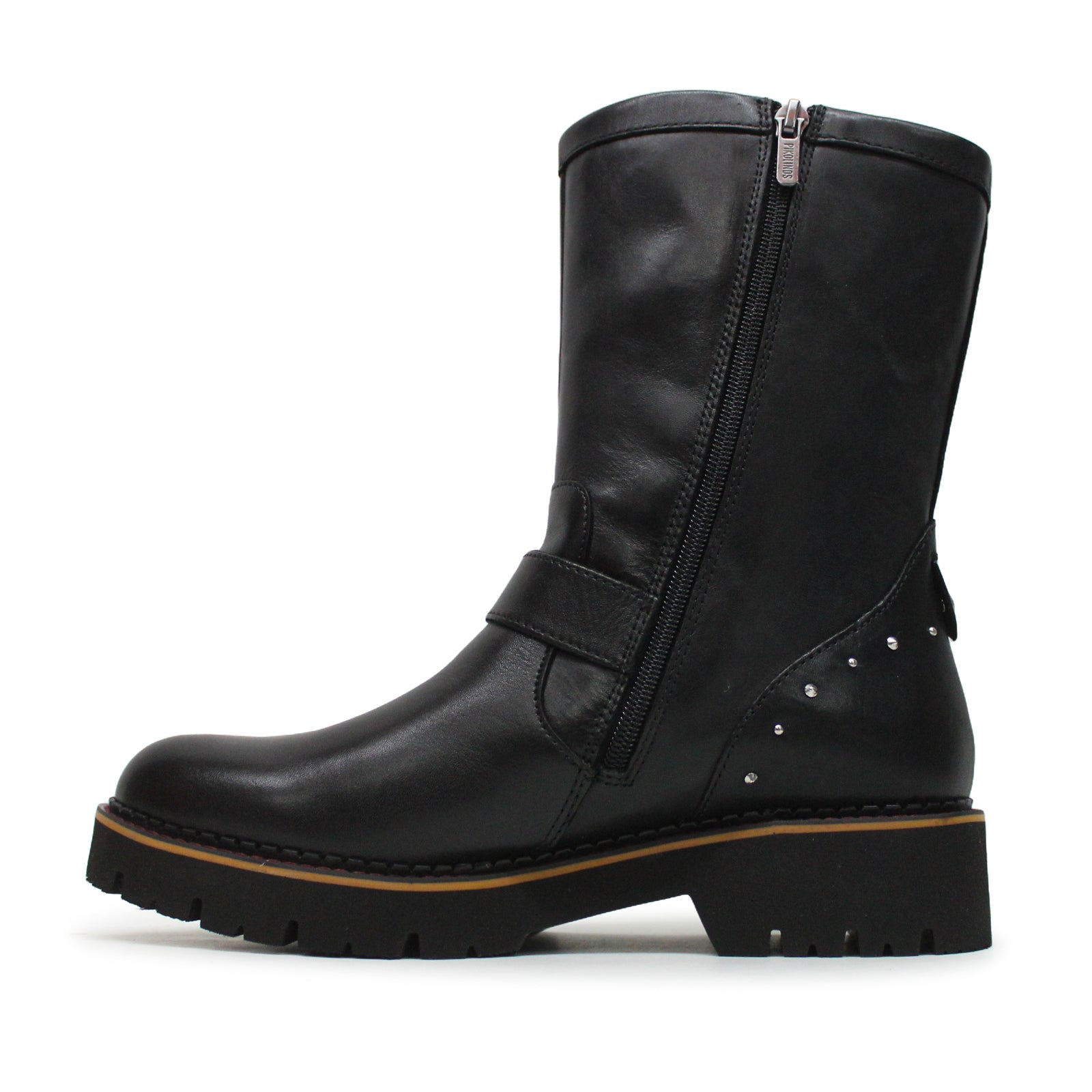 Pikolinos Vicar W6S-9741 Leather Womens Boots#color_black