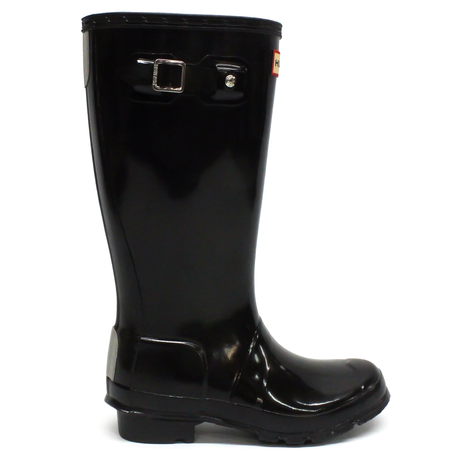 Hunter Original Gloss Rubber Kids Boots#color_black