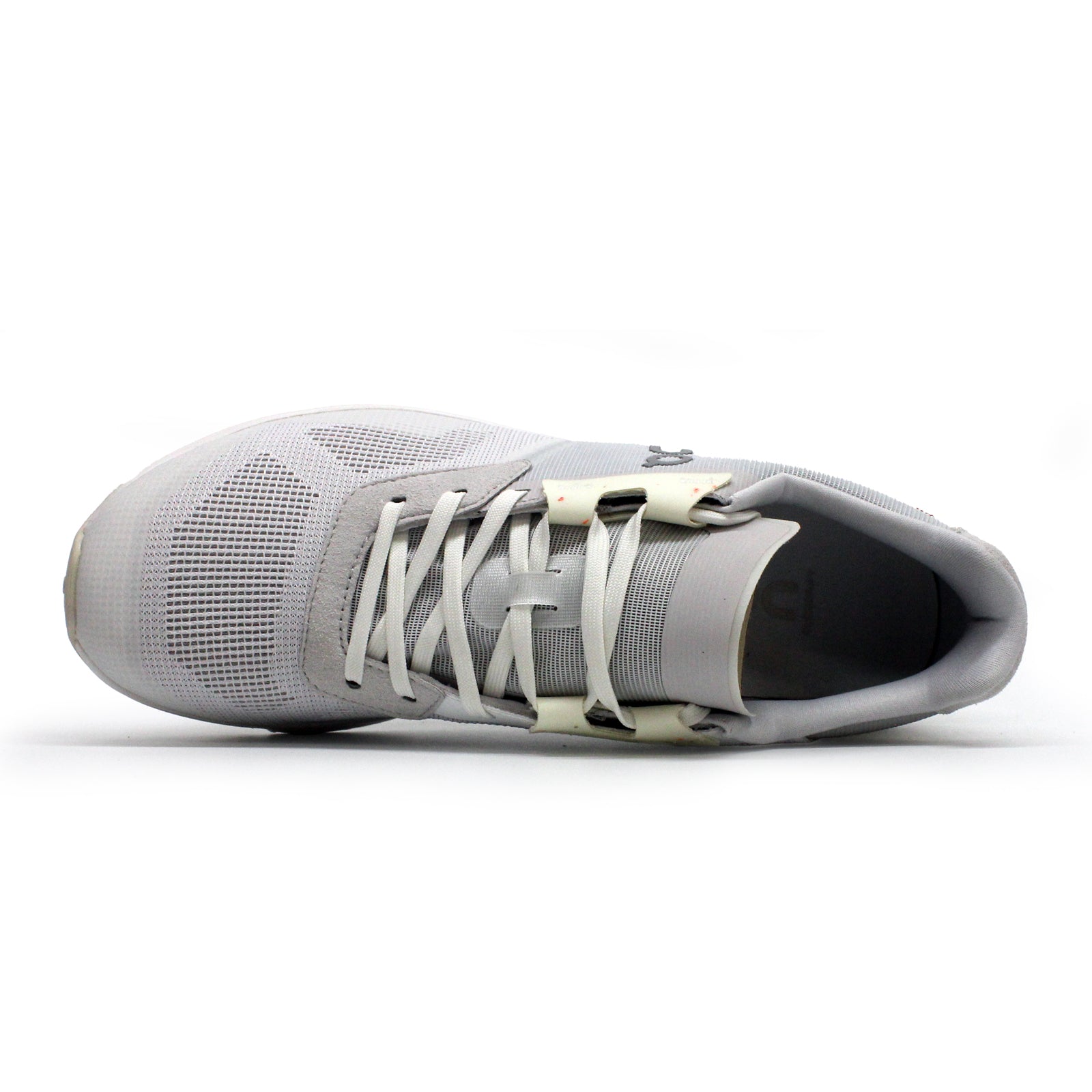 On Cloudrift Textile Synthetic Womens Trainers#color_white frost