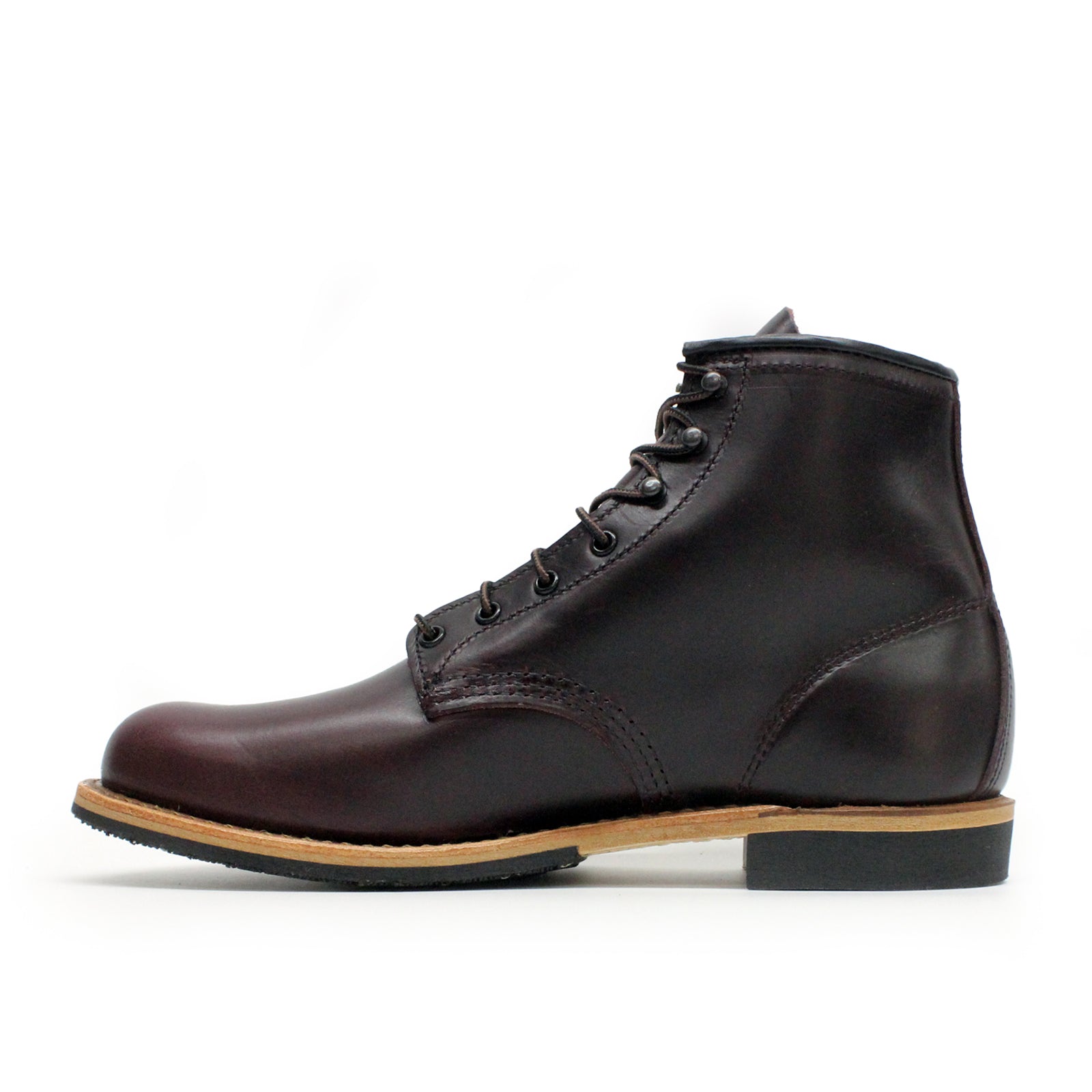 Red Wing Beckman Full Grain Leather Mens Boots#color_black cherry