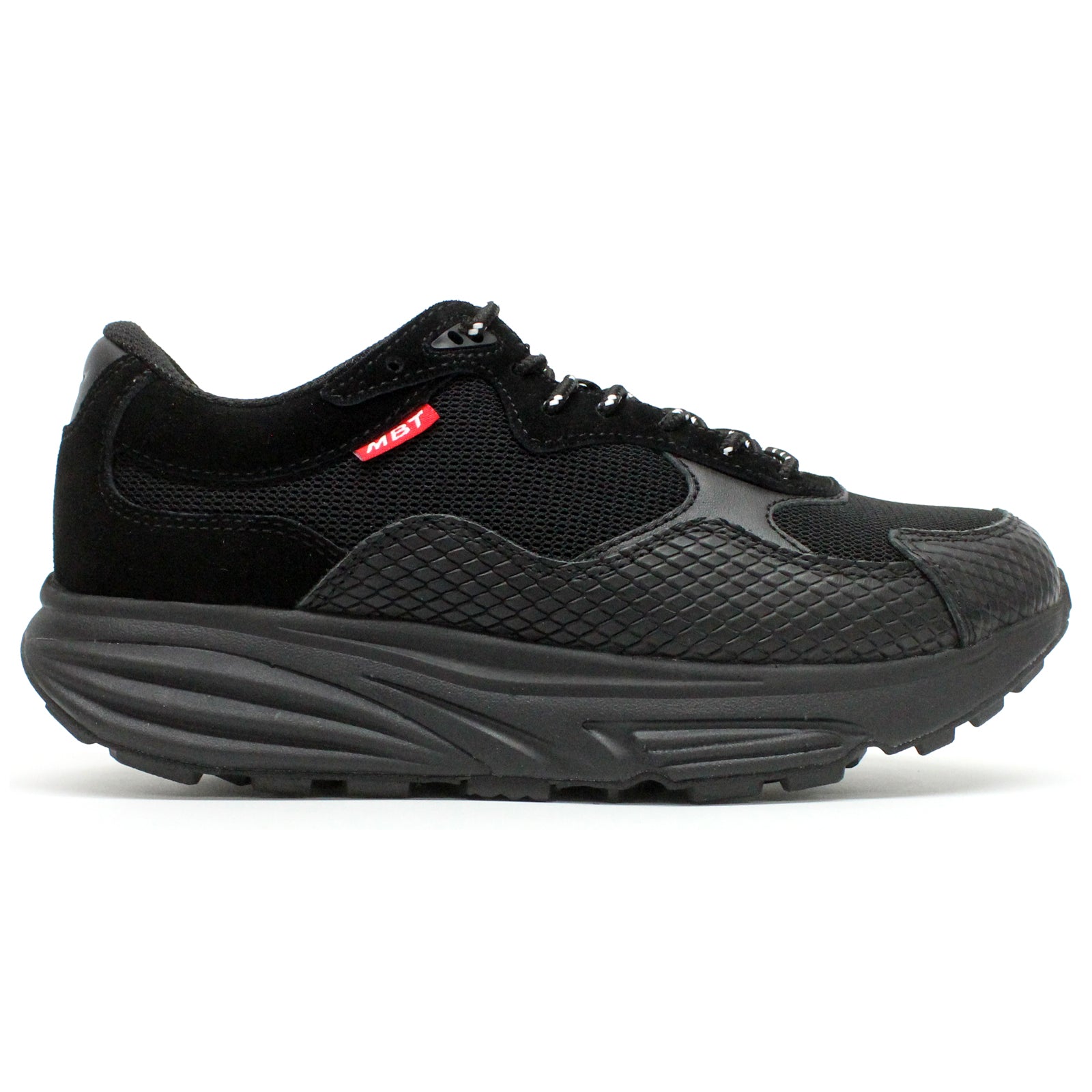 MBT Narita Leather Textile Womens Shoes#color_black black