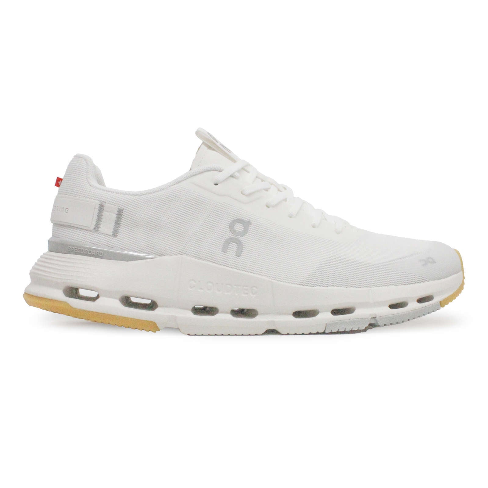 On Cloudnova Form 2 Textile Synthetic Mens Trainers#color_white ivory