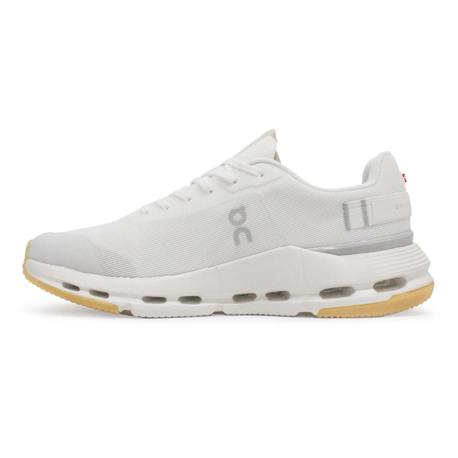 On Cloudnova Form 2 Textile Synthetic Mens Trainers#color_white ivory