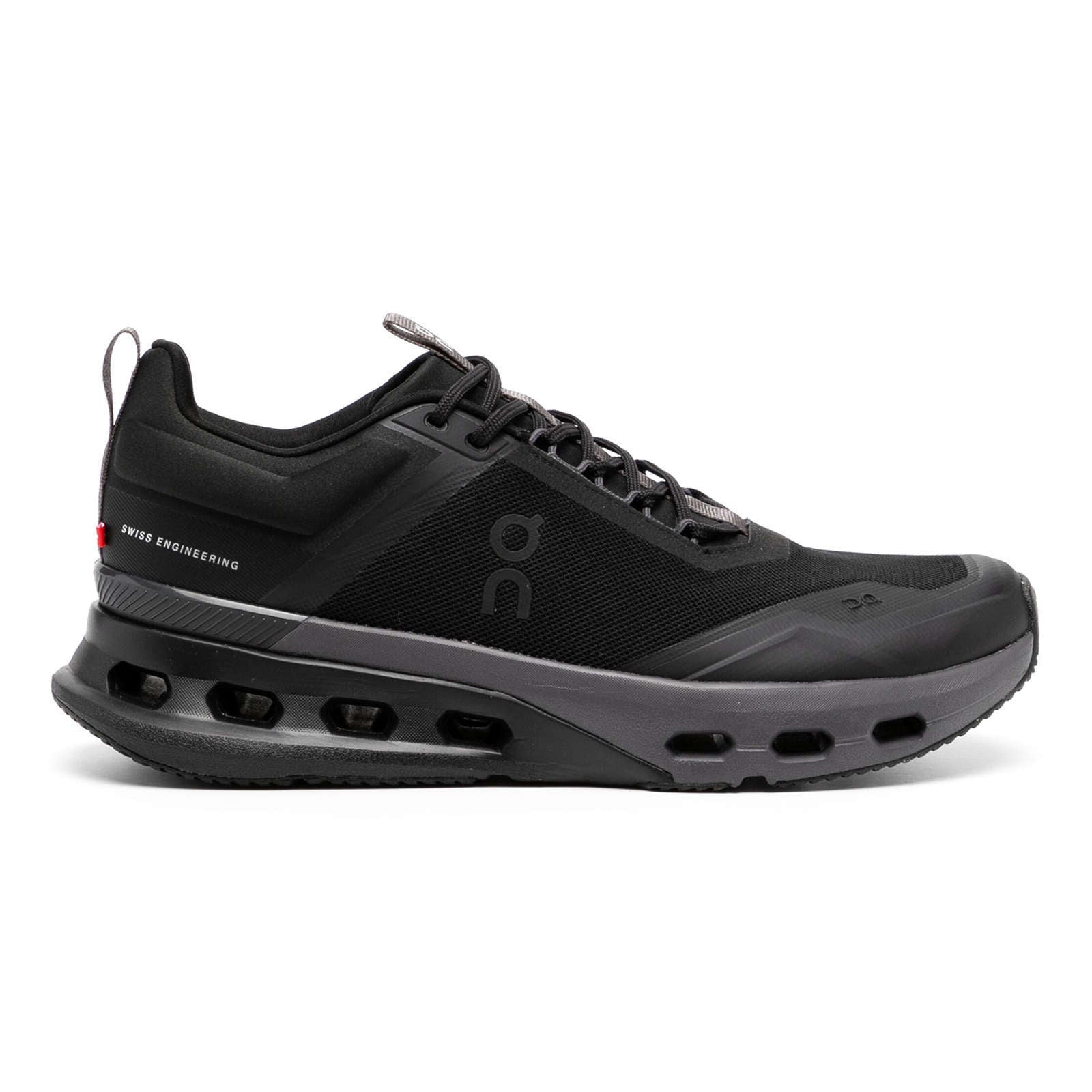 On Cloudnova X Textile Synthetic Mens Trainers#color_black eclps