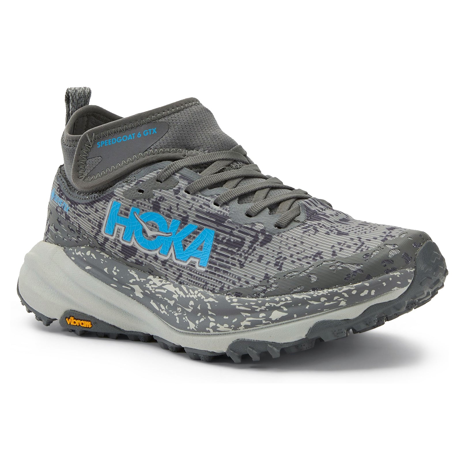 Hoka Speedgoat 6 Mid GTX Textile Mens Trainers#color_satellite grey stardust