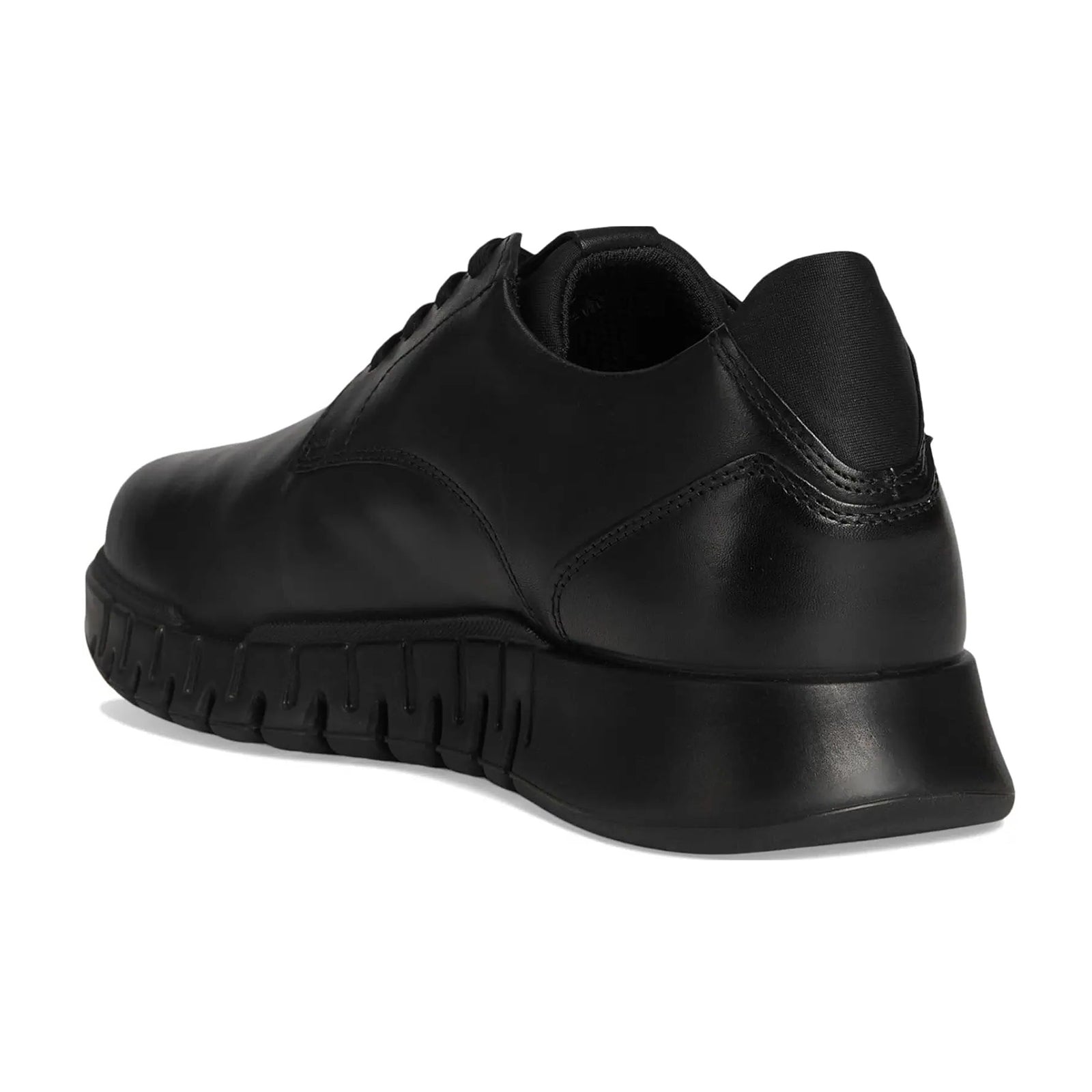 Ecco Gruuv Studio Leather Mens Trainers#color_black black