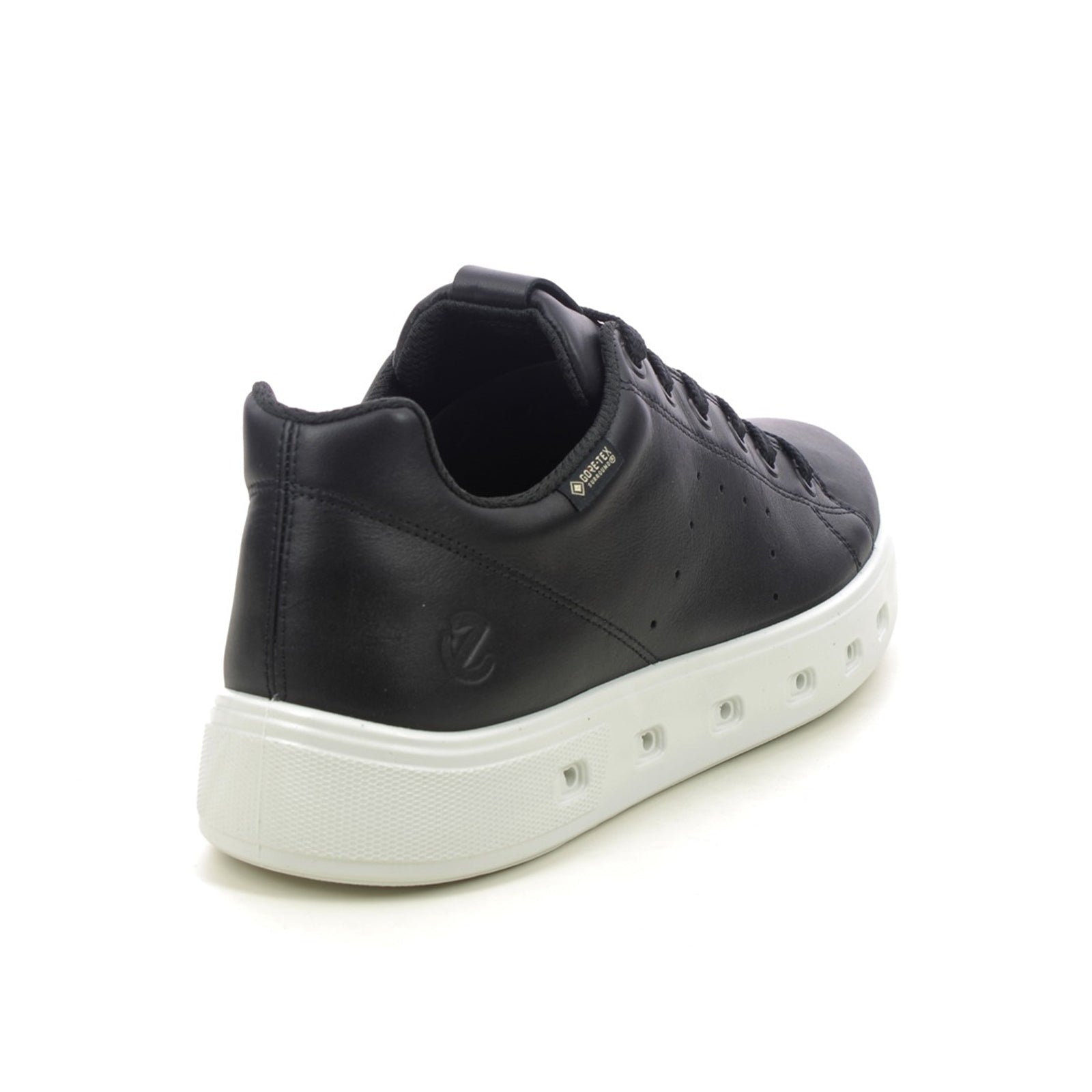 Ecco Street 720 Leather Mens Trainers#color_black