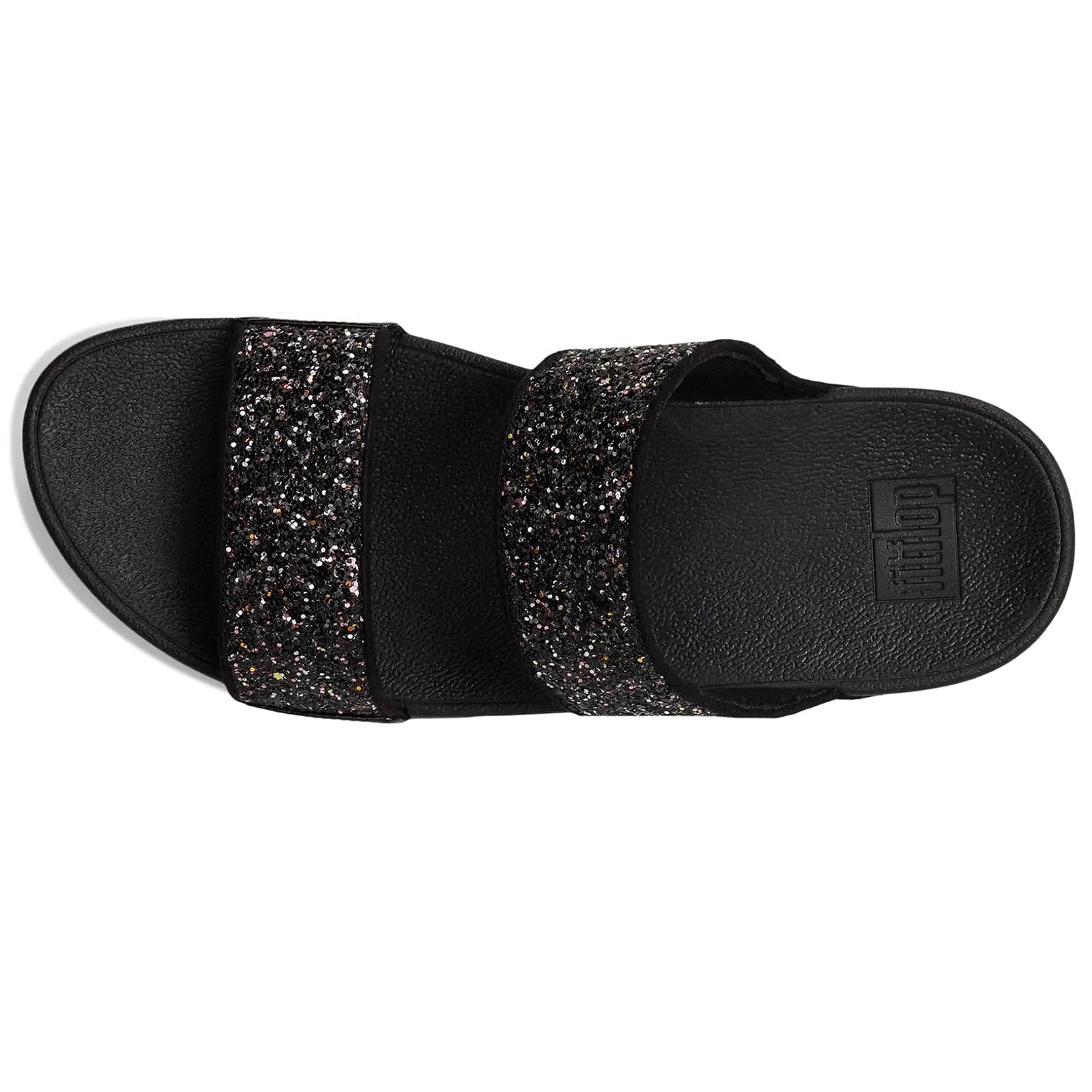 FitFlop Lulu Multi-tonal Synthetic Leather Womens Sandals#color_black multi