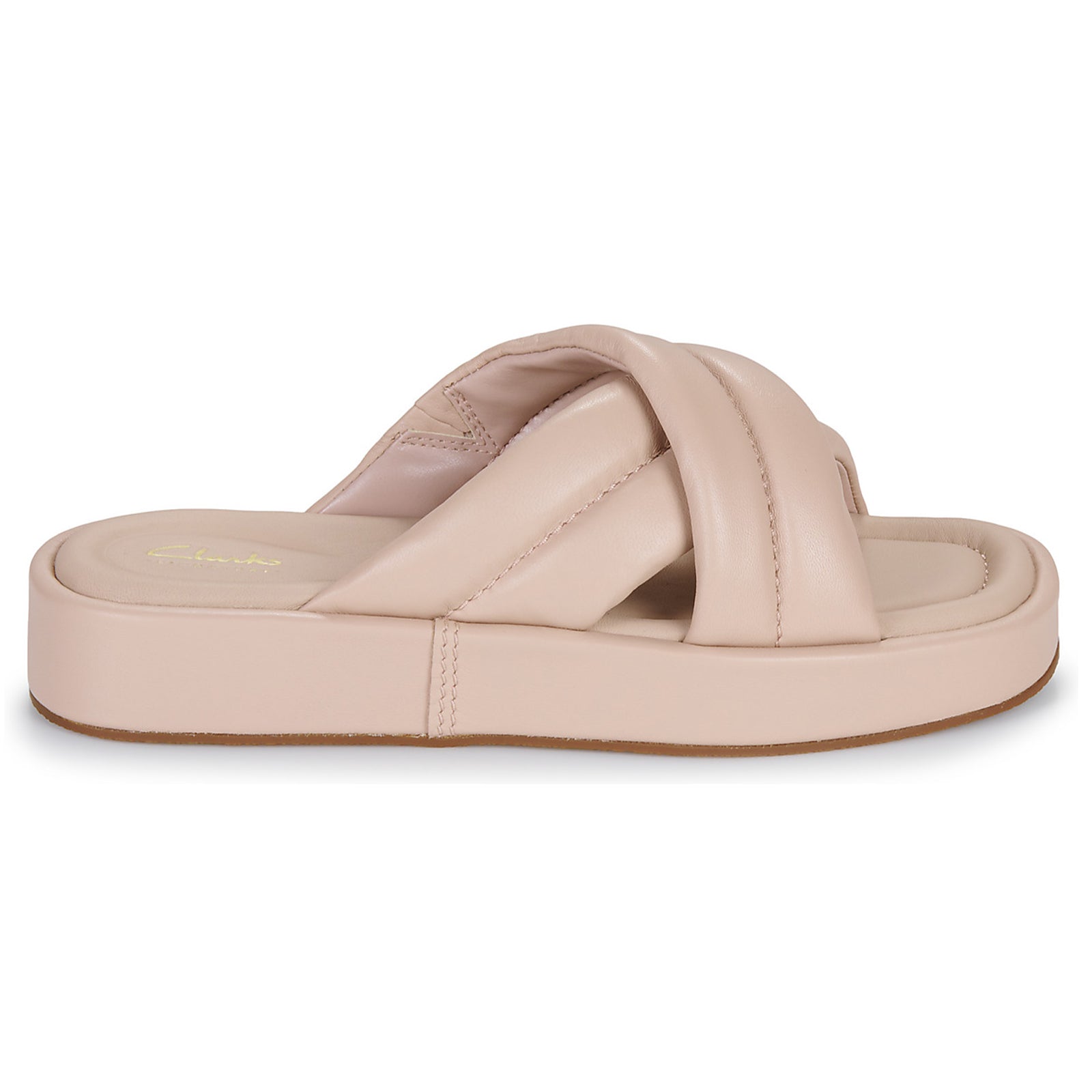 Clarks Alda Glide Leather Womens Sandals#color_light pink