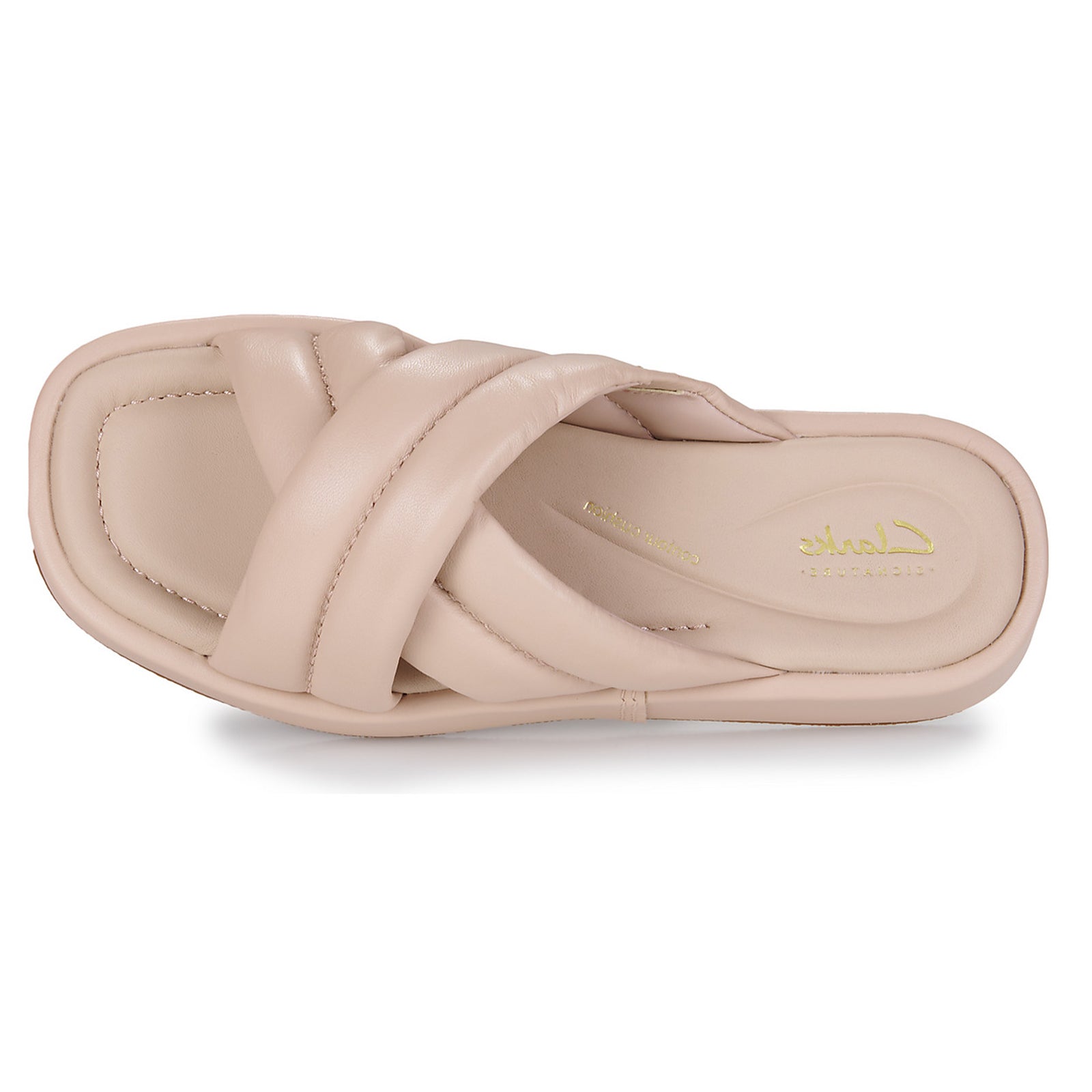 Clarks Alda Glide Leather Womens Sandals#color_light pink