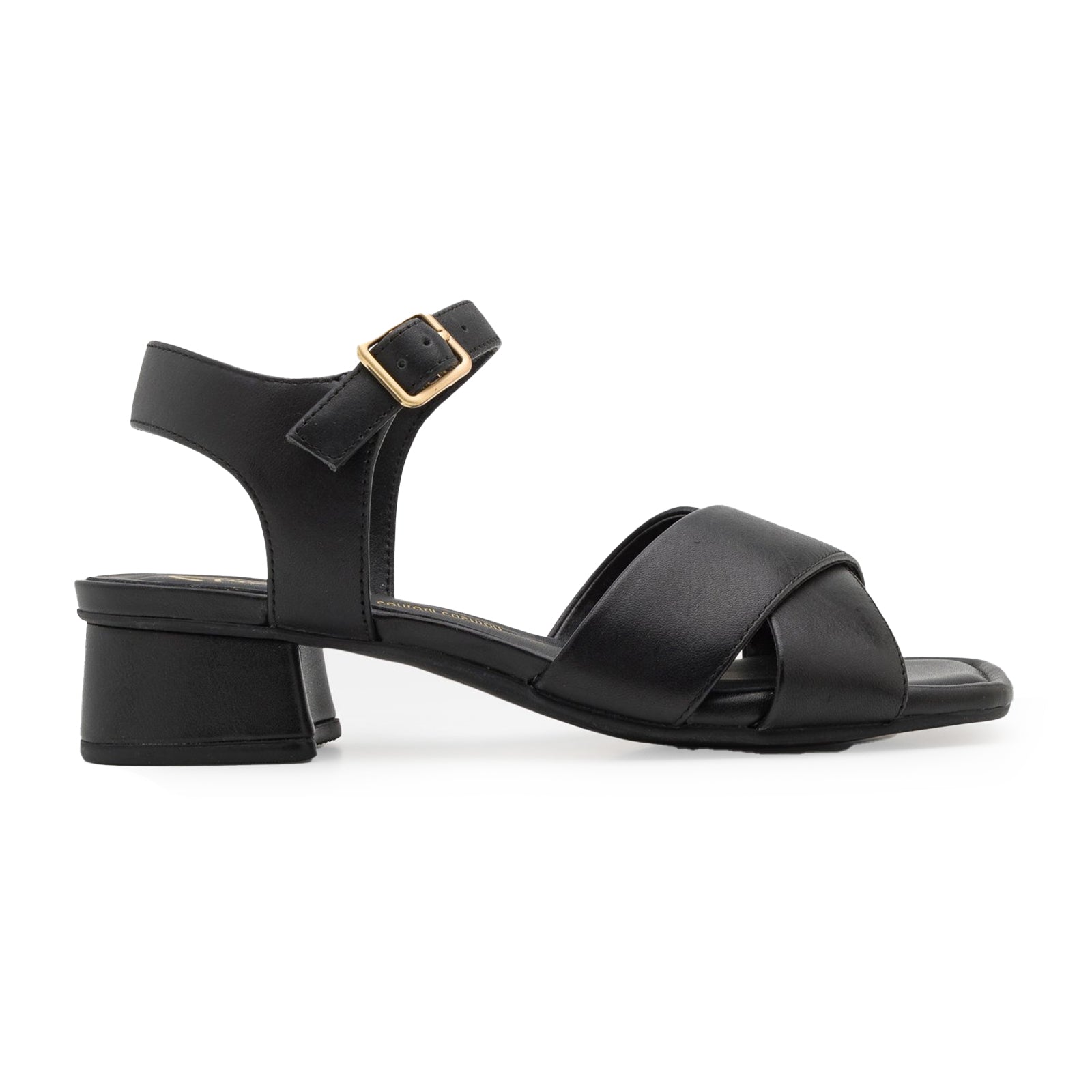 Clarks Serina35 Cross Leather Womens Sandals#color_black