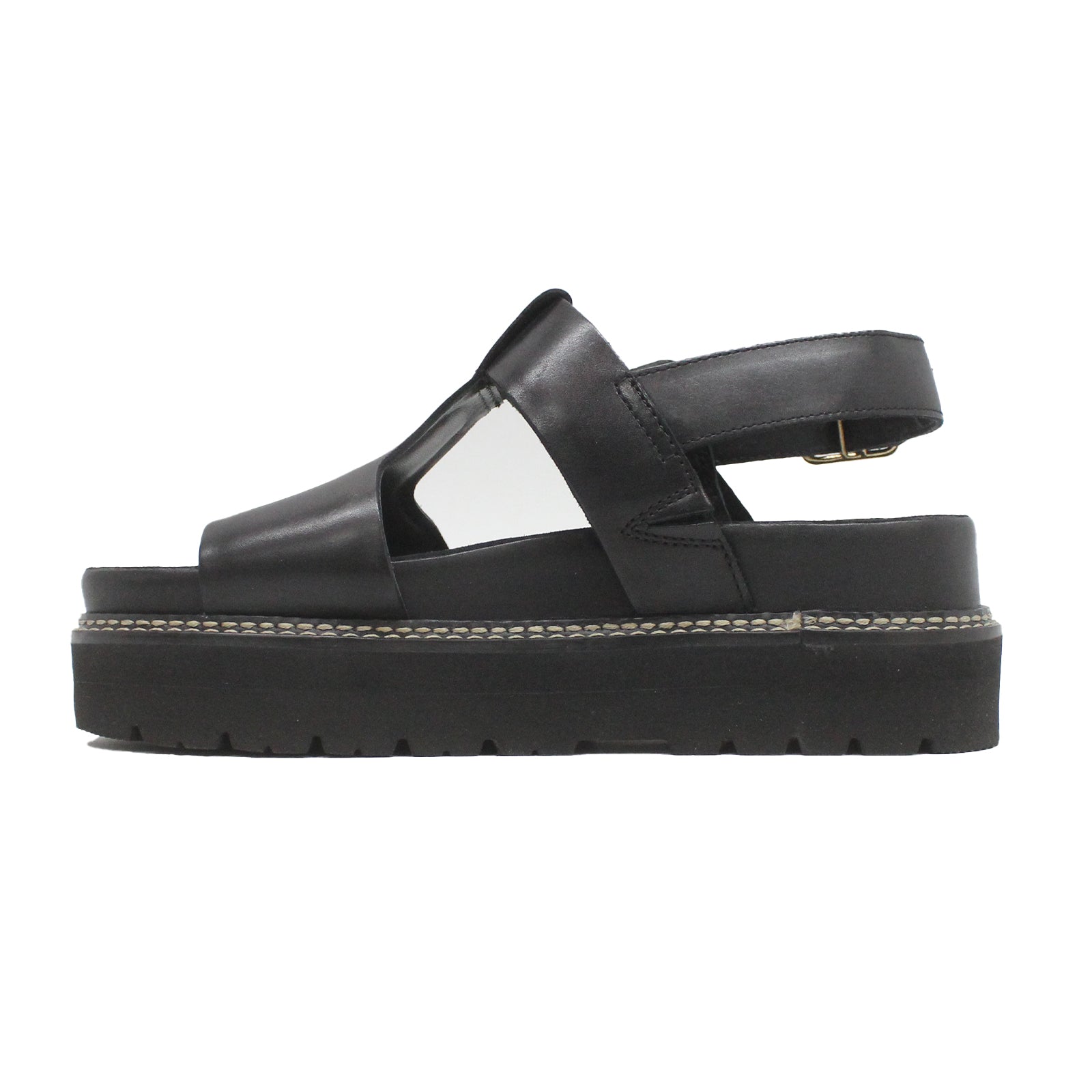 Clarks Orianna Sky Leather Womens Sandals#color_black