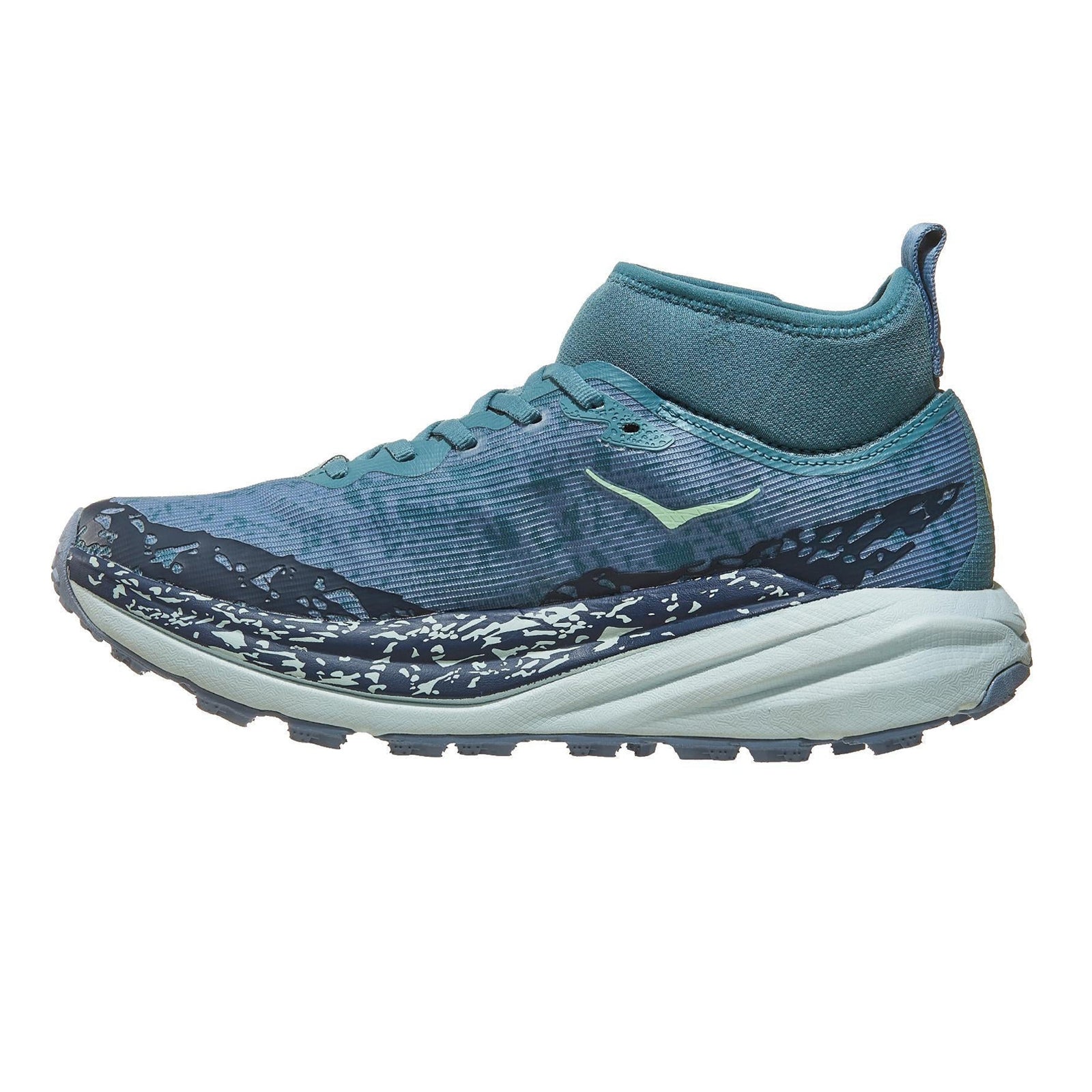 Hoka Speedgoat 6 Mid GTX Textile Womens Trainers#color_mountain fog droplet