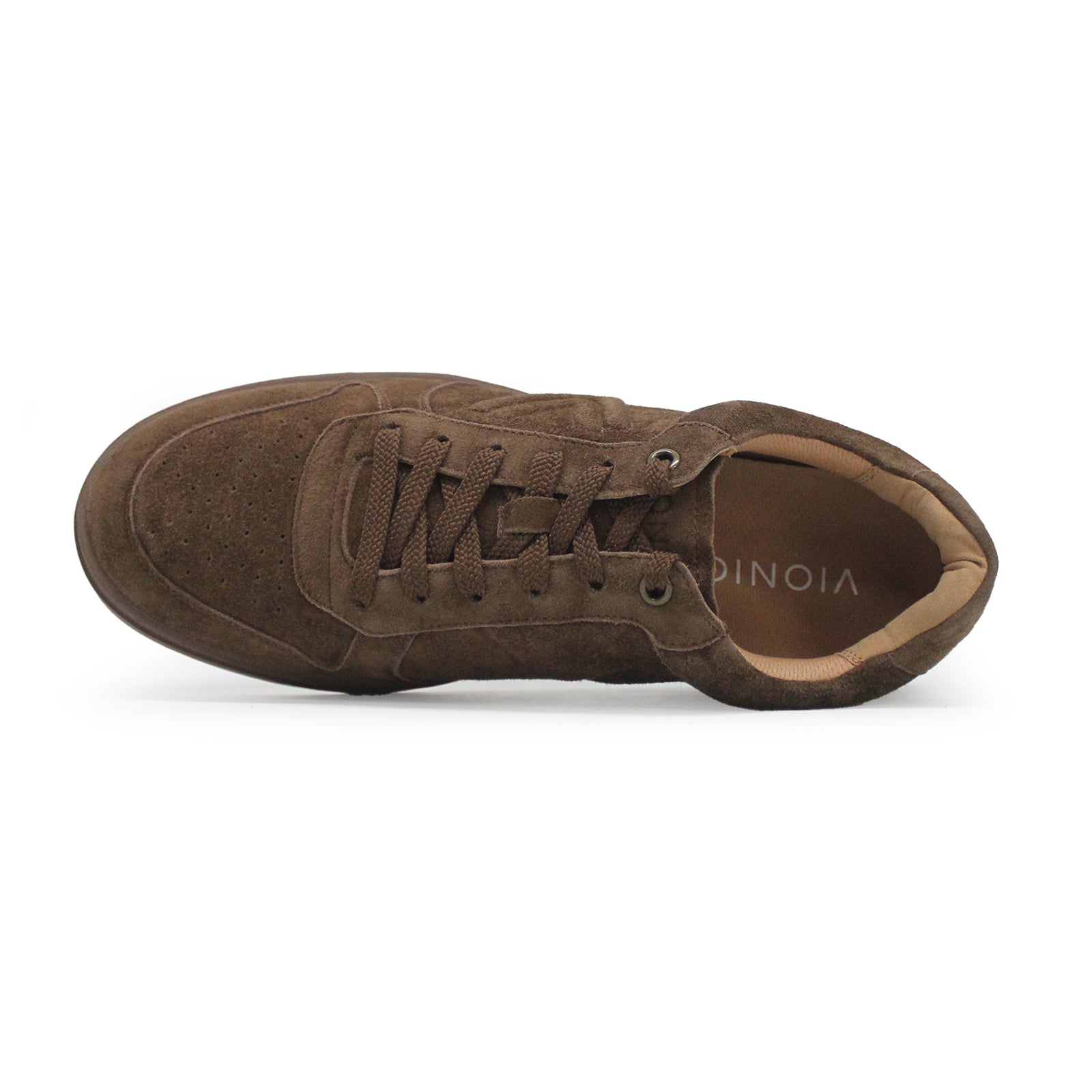 Vionic Lucas Court Suede Mens Trainers#color_dark brown