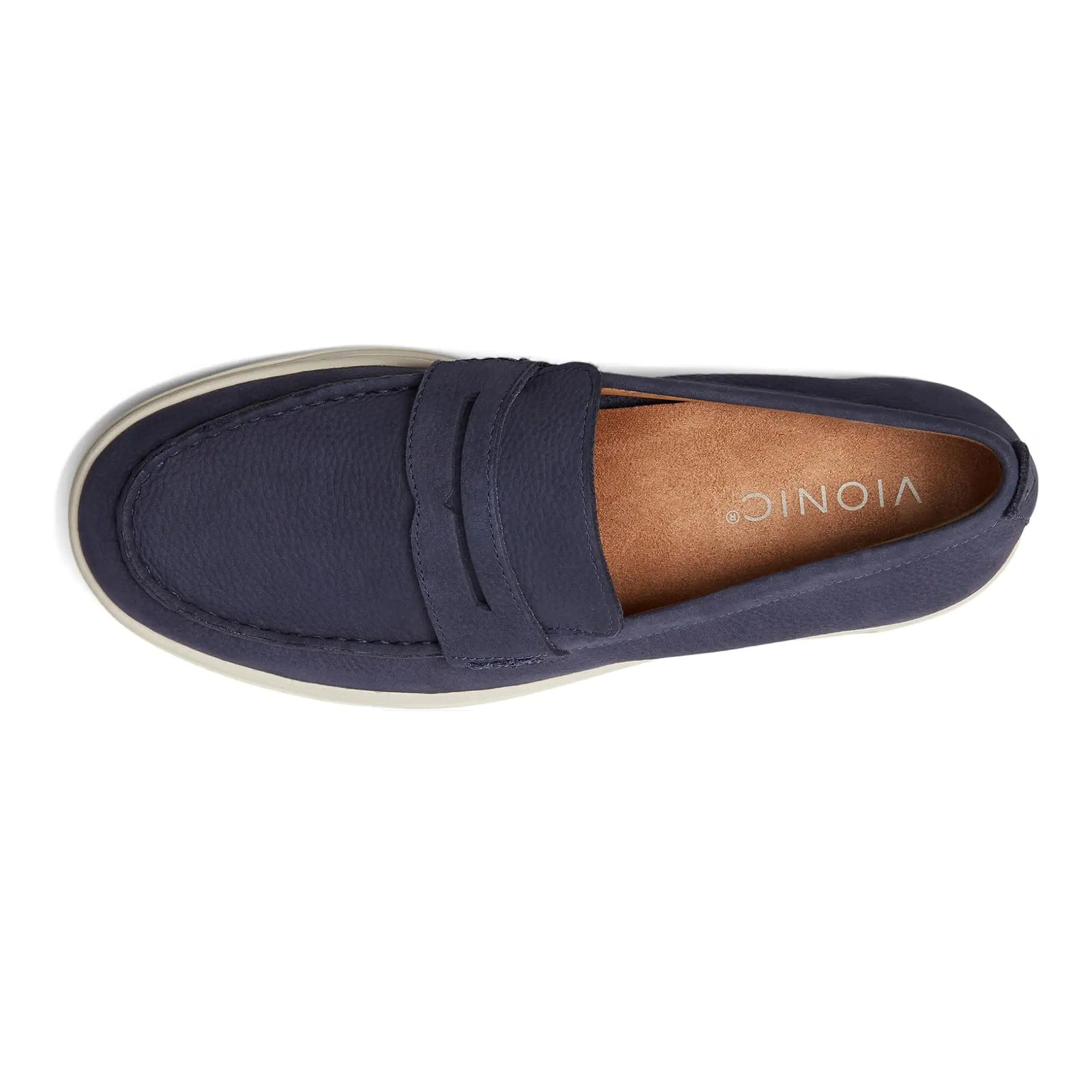 Vionic Thompson Nubuck Mens Shoes#color_navy