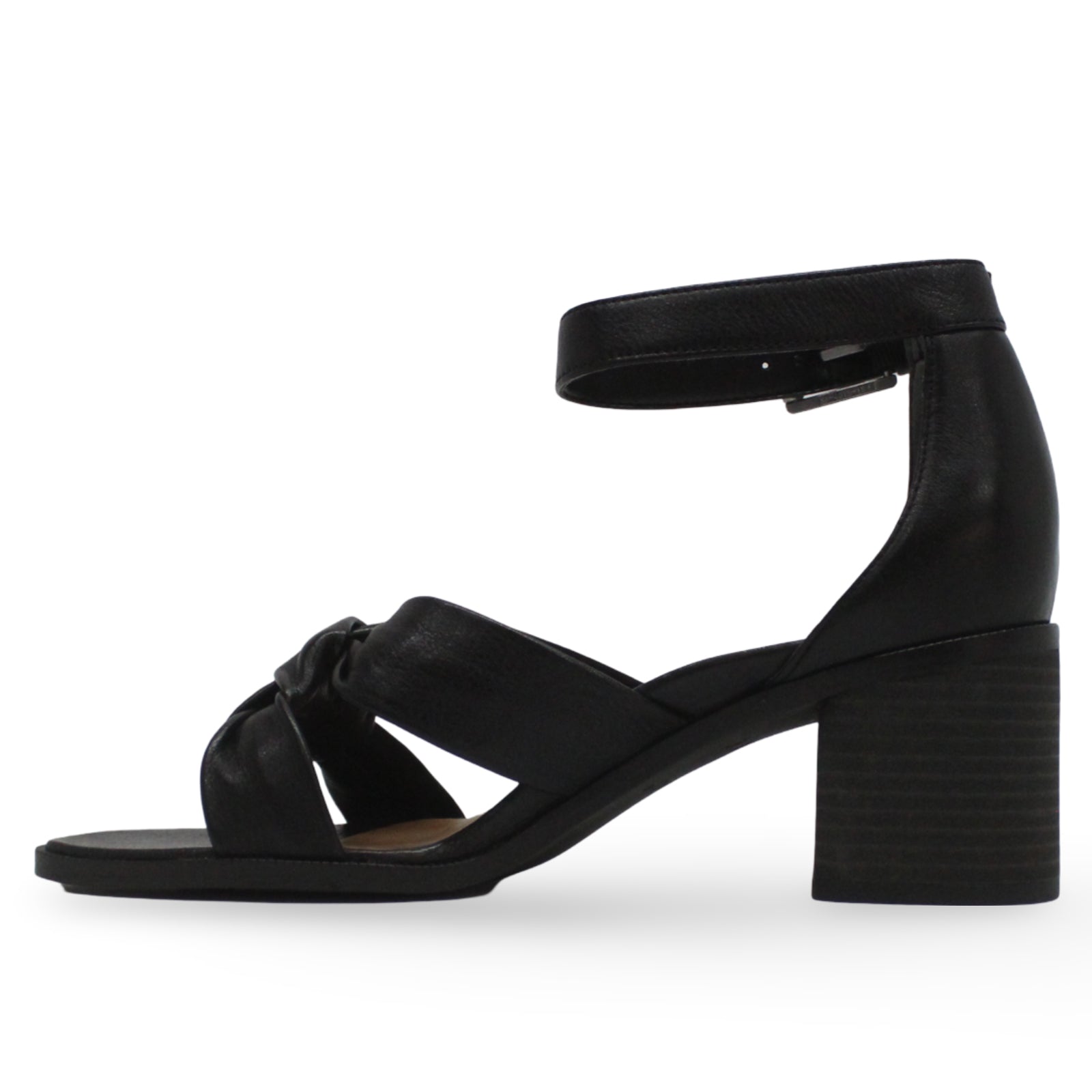 Vionic Maia Tumbled Leather Womens Sandals#color_black