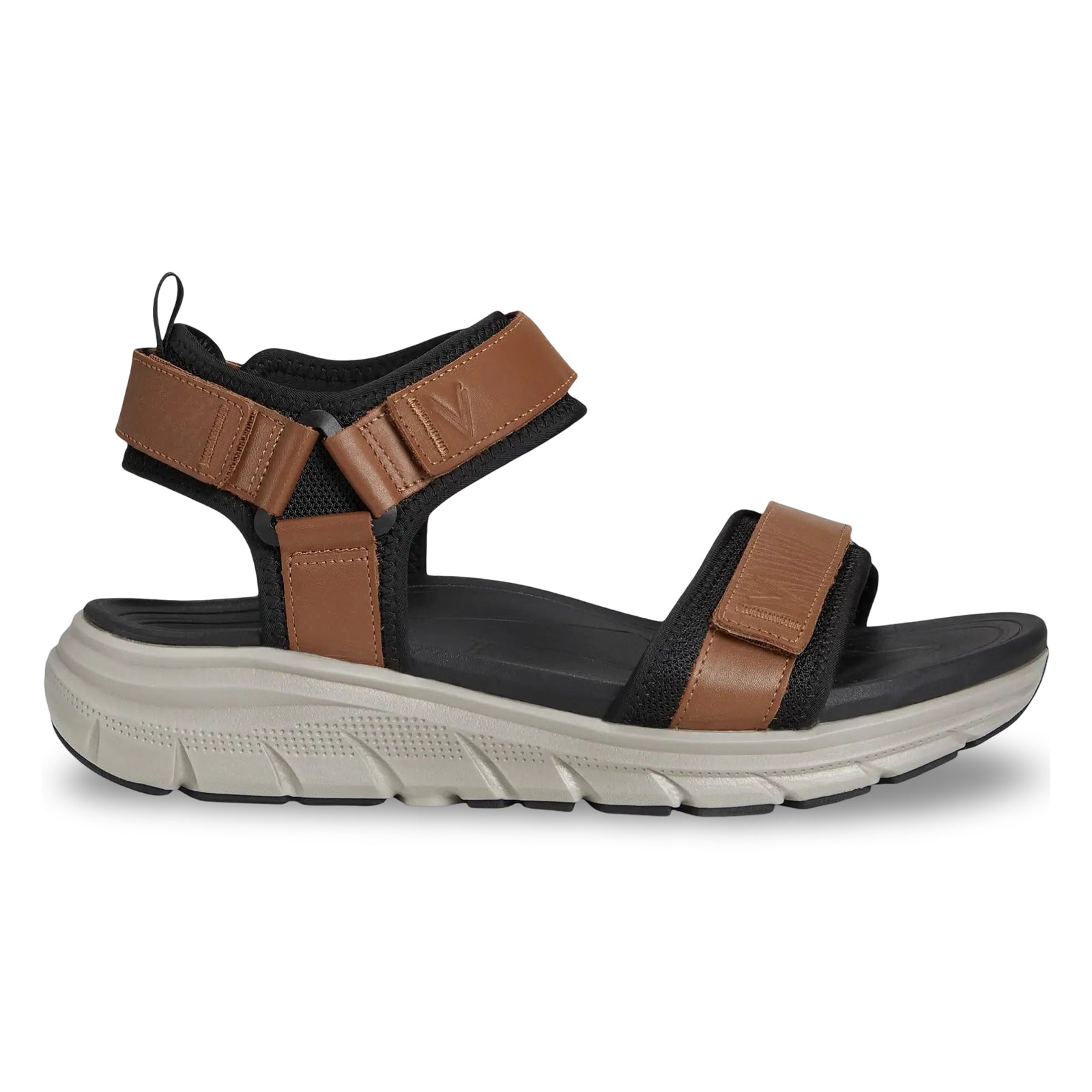 Vionic MX Wanderer Nappa Leather Mens Sandals#color_hazelnut