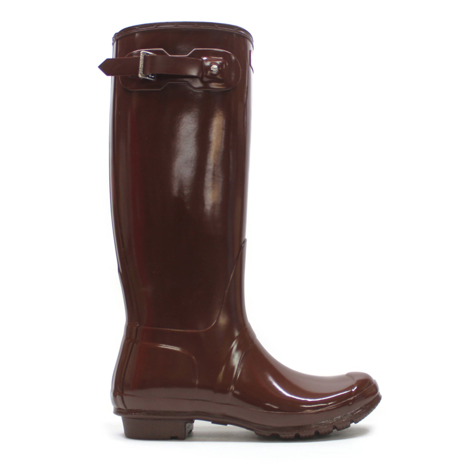 Hunter Original Tall Gloss WFT1000RGL-BBT Rubber Womens Boots - Brown Bolt - 39#color_brown bolt