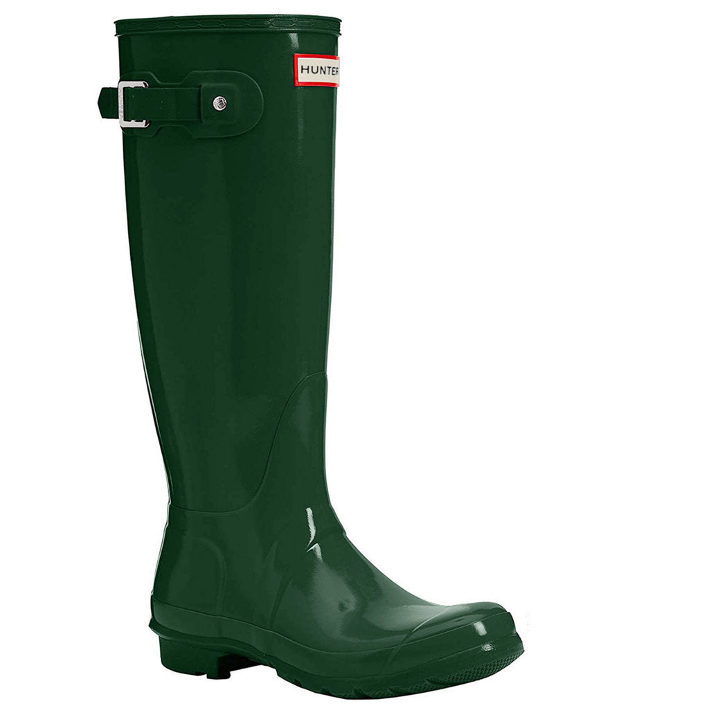 Hunter Original Tall Gloss Rubber Womens Boots#color_hunter green