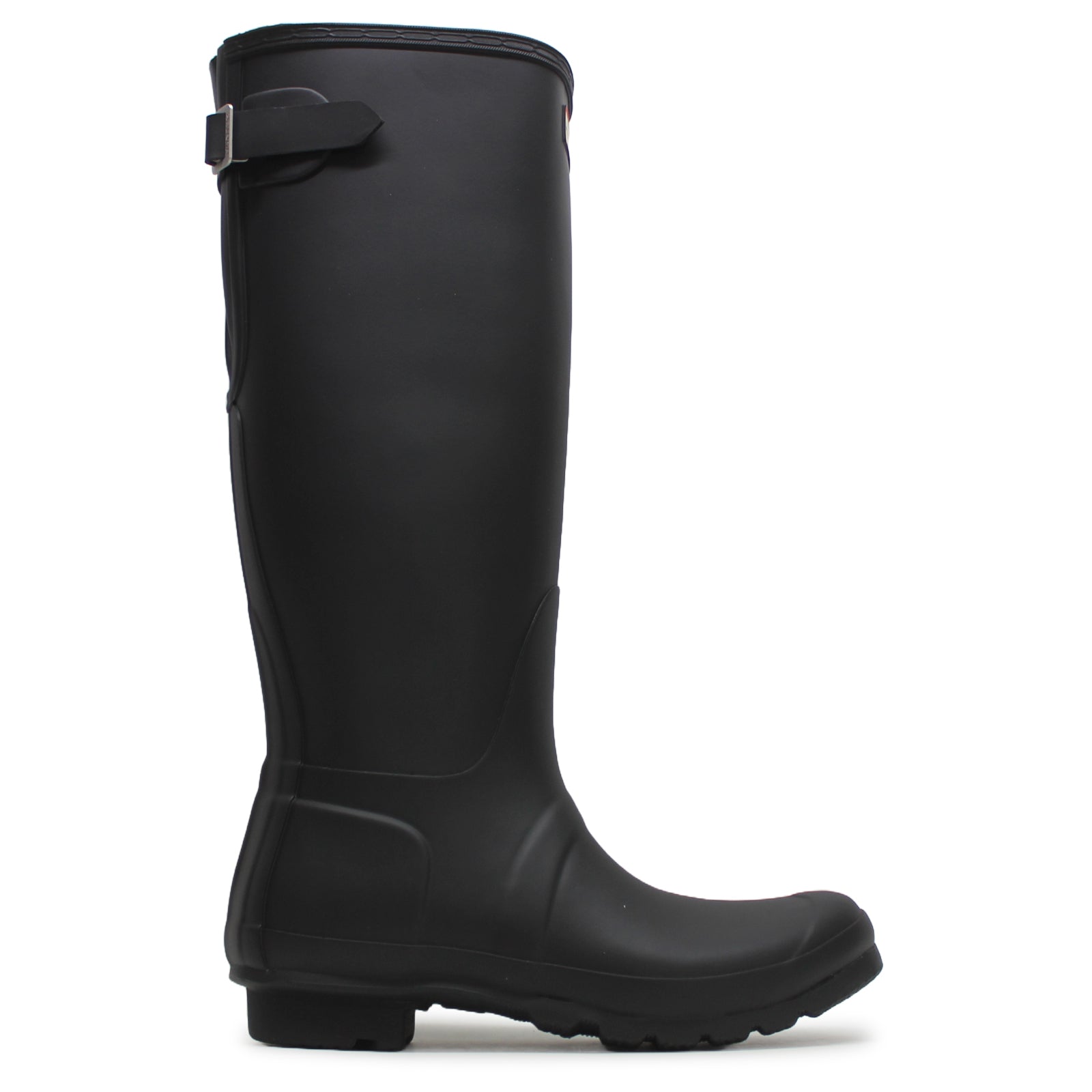 Hunter Original Back Adjustable Rubber Women's Tall Wellington Boots#color_black