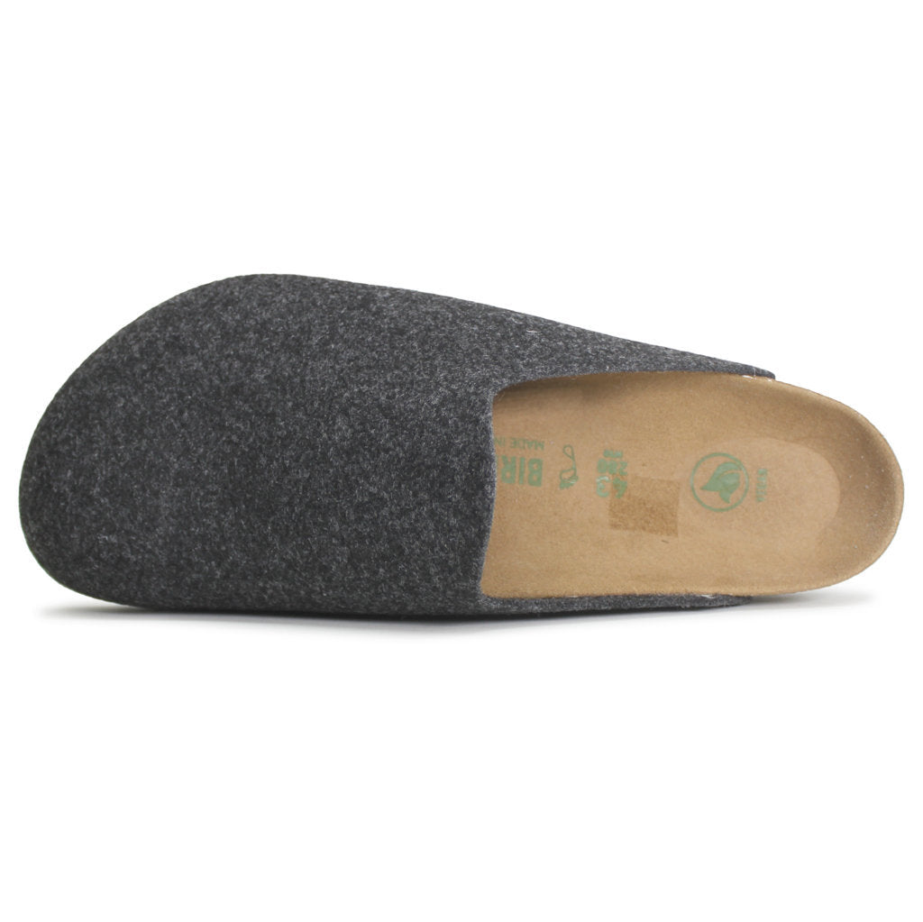 Birkenstock Amsterdam Vegan Synthetic Felt Unisex Sandals#color_anthracite