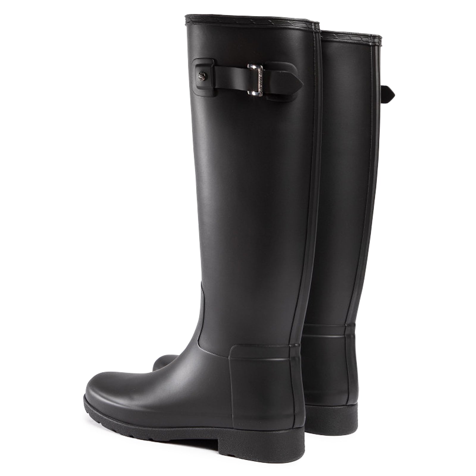 Hunter Original Refined WFT2200RMA-BLK Rubber Womens Boots - Black Black - 39#color_black black