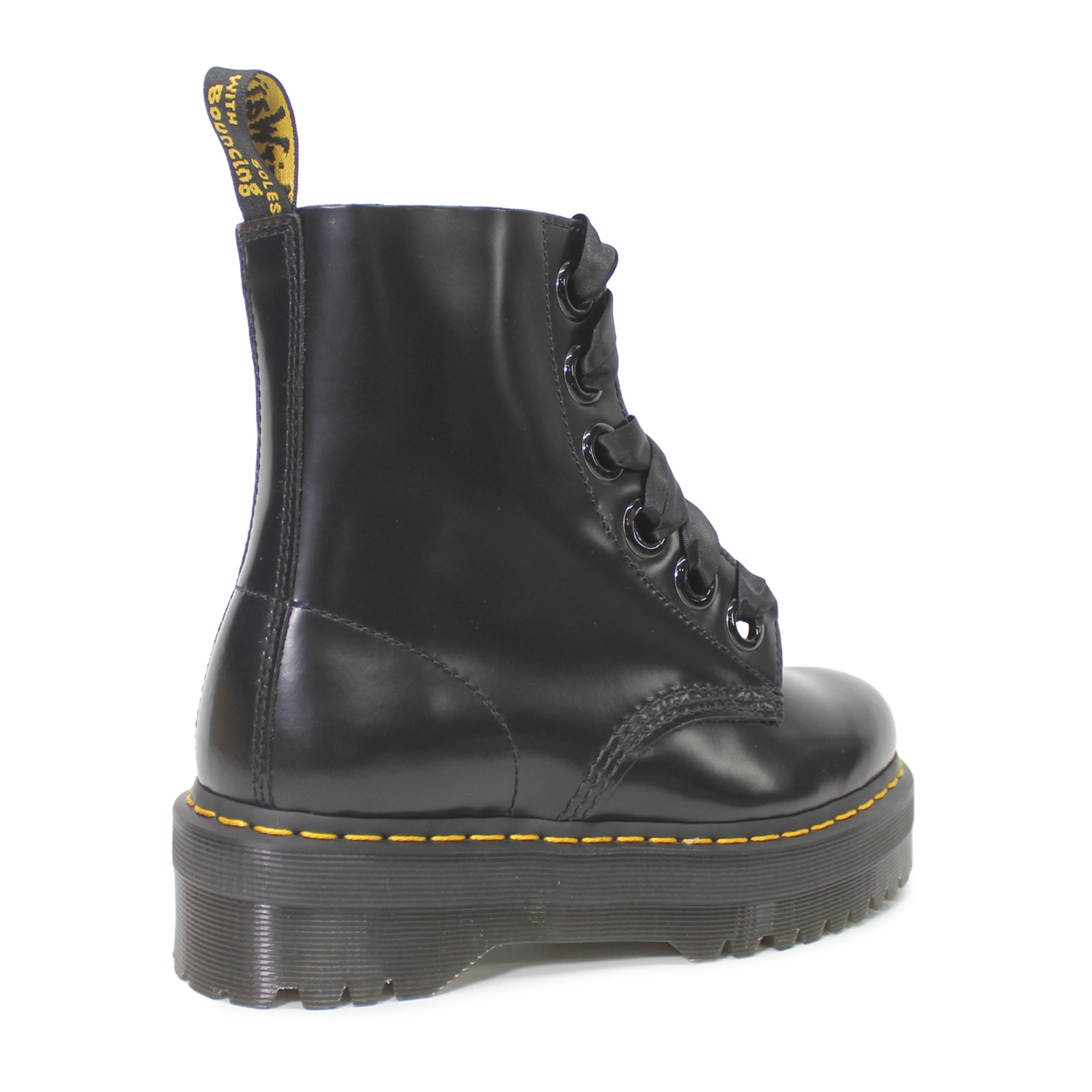 Dr. Martens Molly 24861001 Buttero Leather Womens Boots - Black - 6#color_black