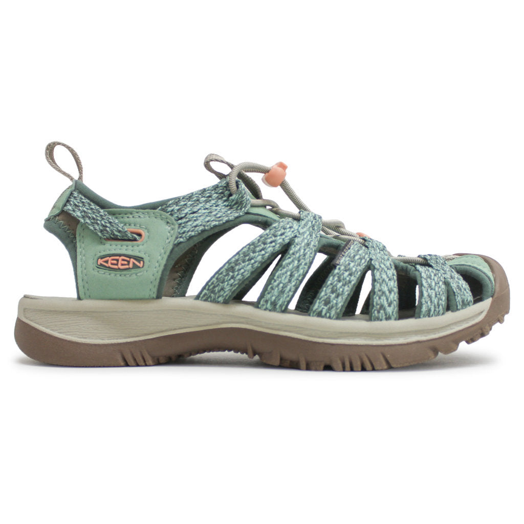 Keen Whisper Textile Womens Sandals#color_granite green peach parfait